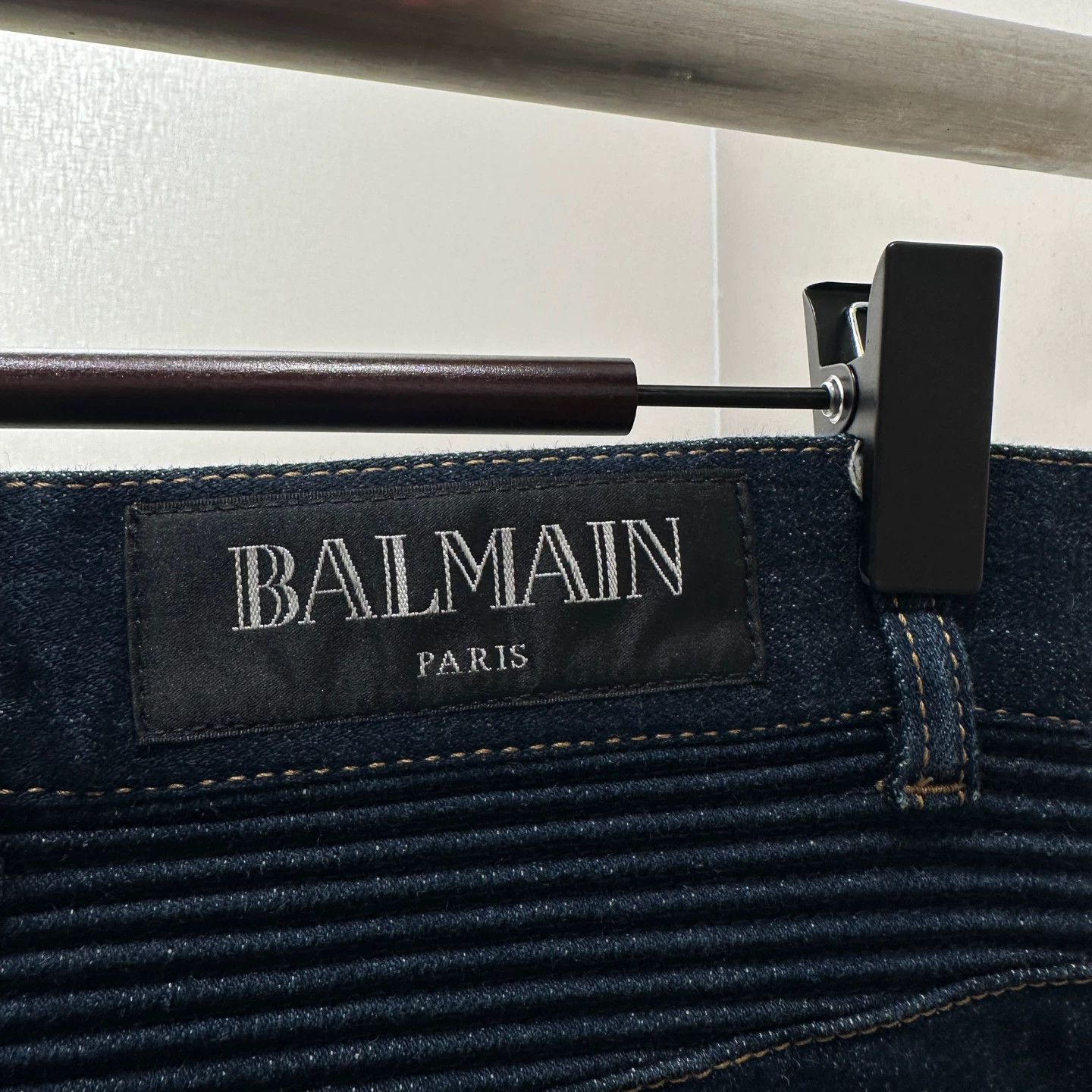 Balmain Balmain feb256 logo slogan stretch slim fit jeans 28W Size US 28 / EU 44 - 5 Thumbnail