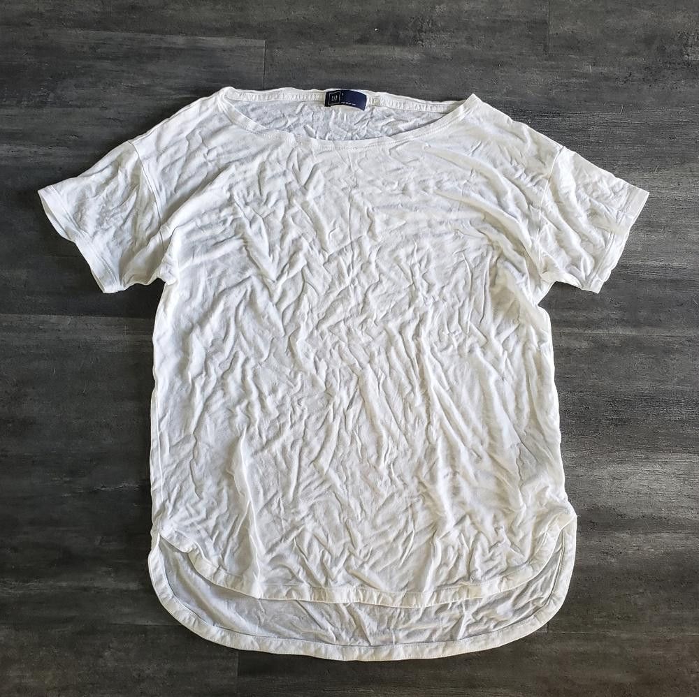 Gap White Classic GAP Short Sleeve Size S / US 4 / IT 40 - 1 Thumbnail
