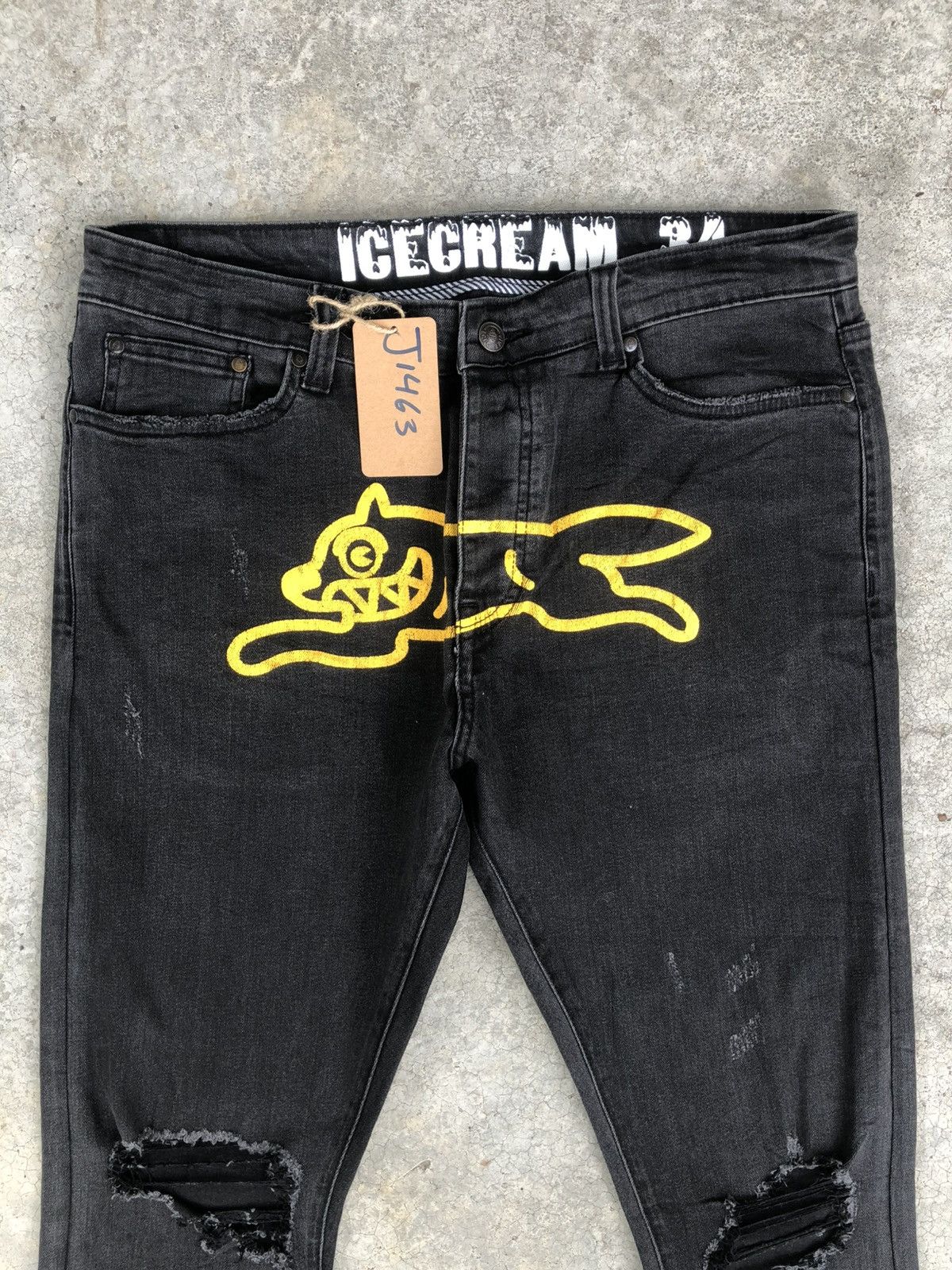 Icecream Icecream Running Dog Logo Distressed Jeans Size US 34 / EU 50 - 14 Thumbnail