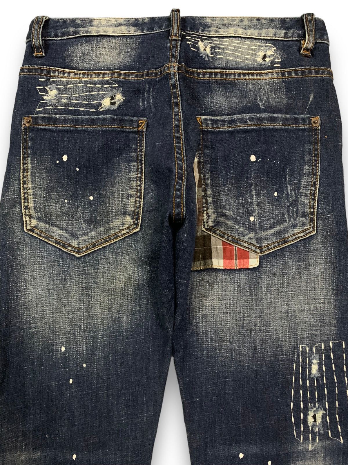 Kapital Vintage Boro Sashiko Bandana Patchwork Jeans like Kapital Size US 29 - 10 Thumbnail