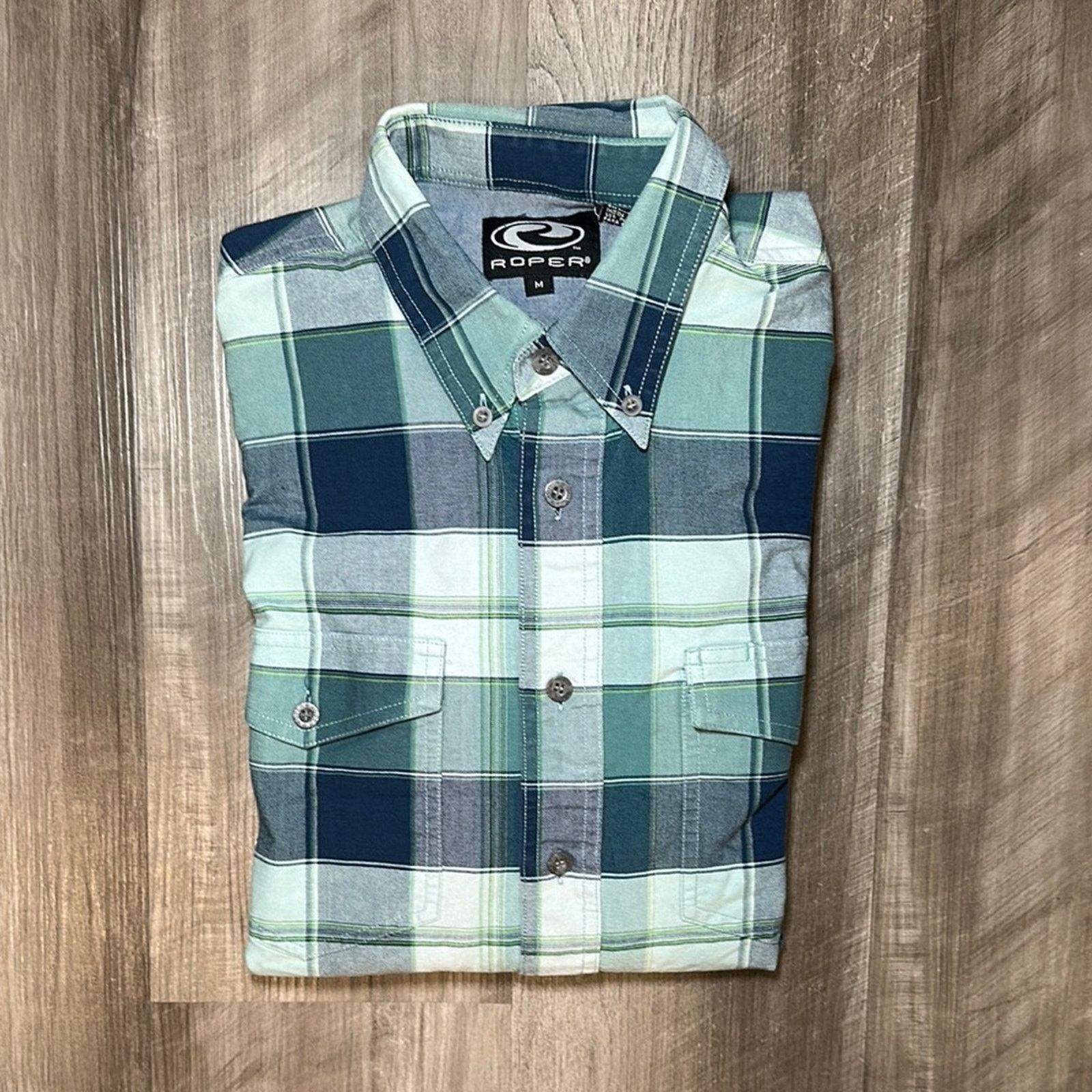 Roper Roper Western Plaid Long Sleeve Button Down - Medium Size US M / EU 48-50 / 2 - 1 Thumbnail