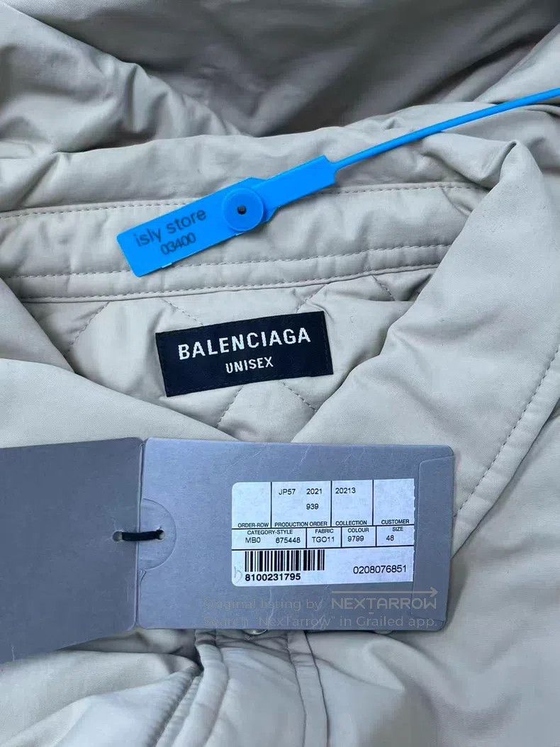 Balenciaga Balenciaga Padded Shirt Style Jacket Size US M / EU 48-50 / 2 - 5 Thumbnail