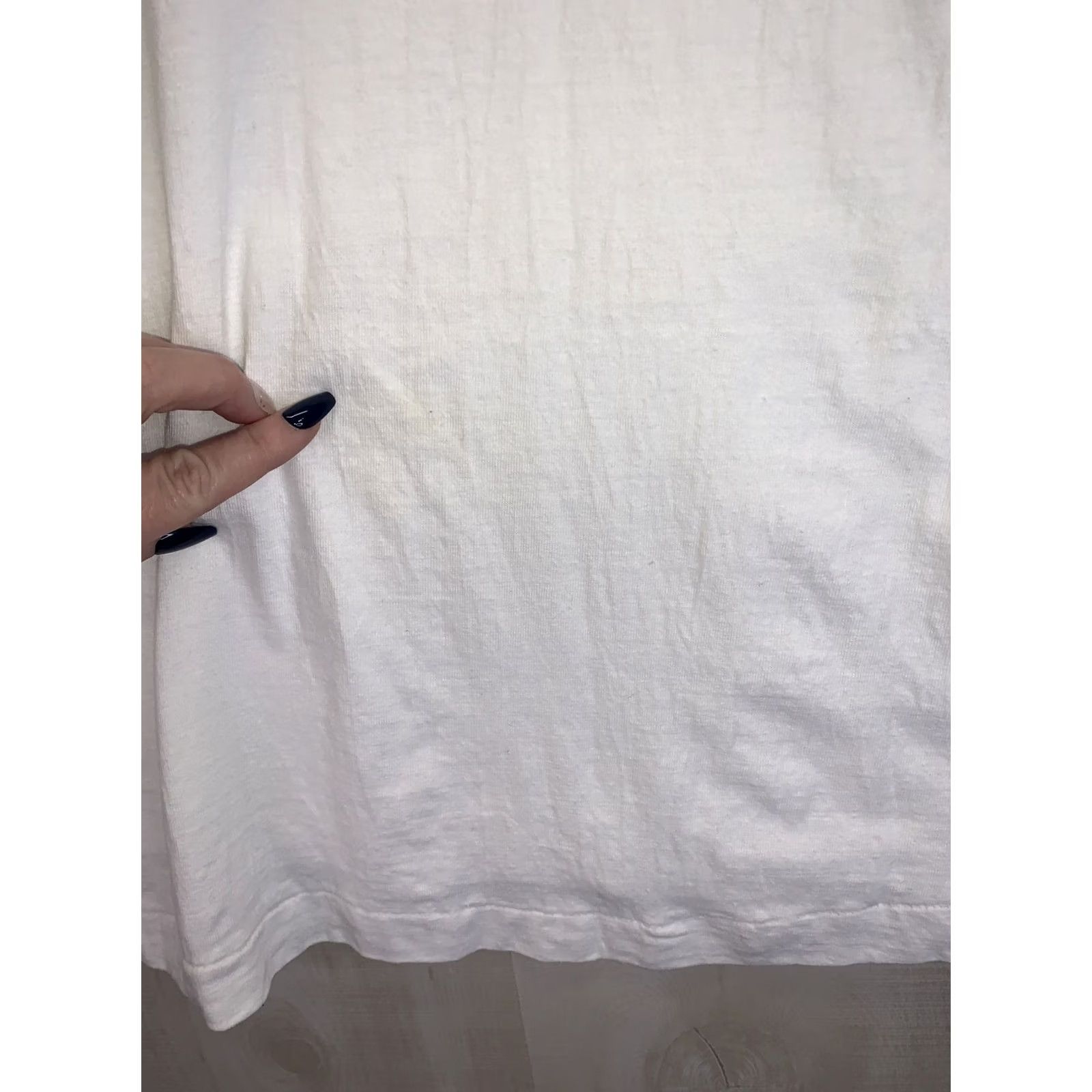 Vintage VINTAGE 1990s Cesucci One Size Fits All Womens Floral 3D Gel Graphic T Shirt White Cotton Shirt Womens One Size Floral 1990s Cesucci Size ONE SIZE - 7 Thumbnail