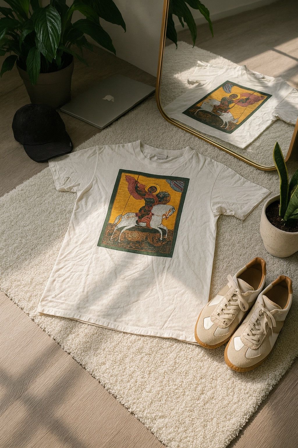Vintage VINTAGE ART TEE WILDWOOD PRODUCTION ST GEORGE AND THE DRAGON Size US M / EU 48-50 / 2 - 1 Thumbnail