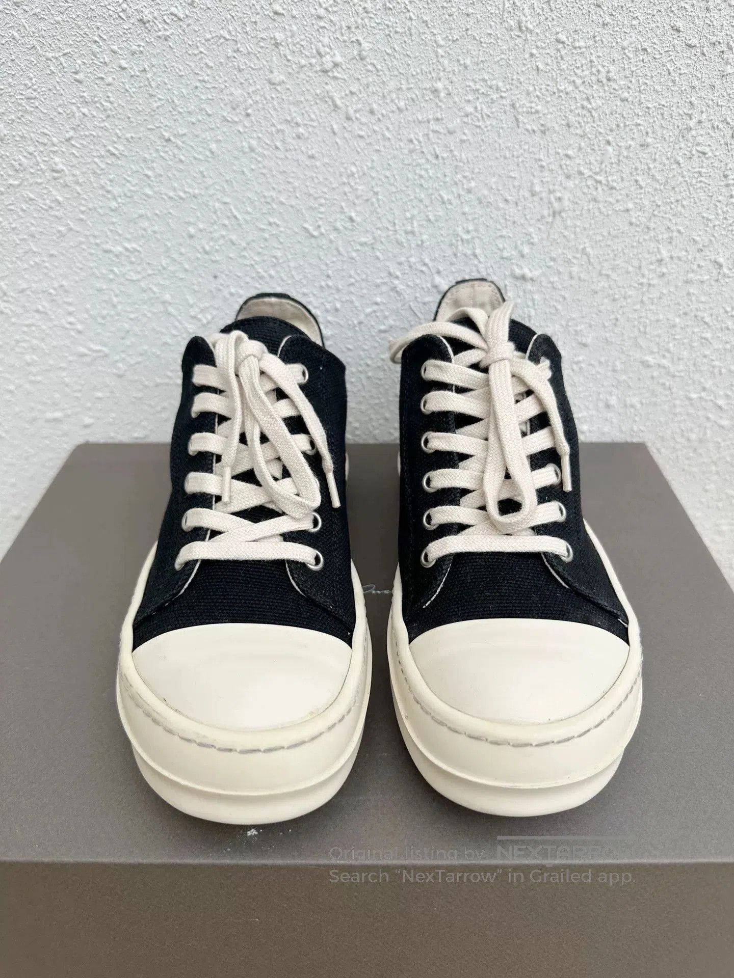 Rick Owens Drkshdw Rick Owens DRKSHDW Canvas Black White. Size US 5 / IT 35 - 2 Thumbnail