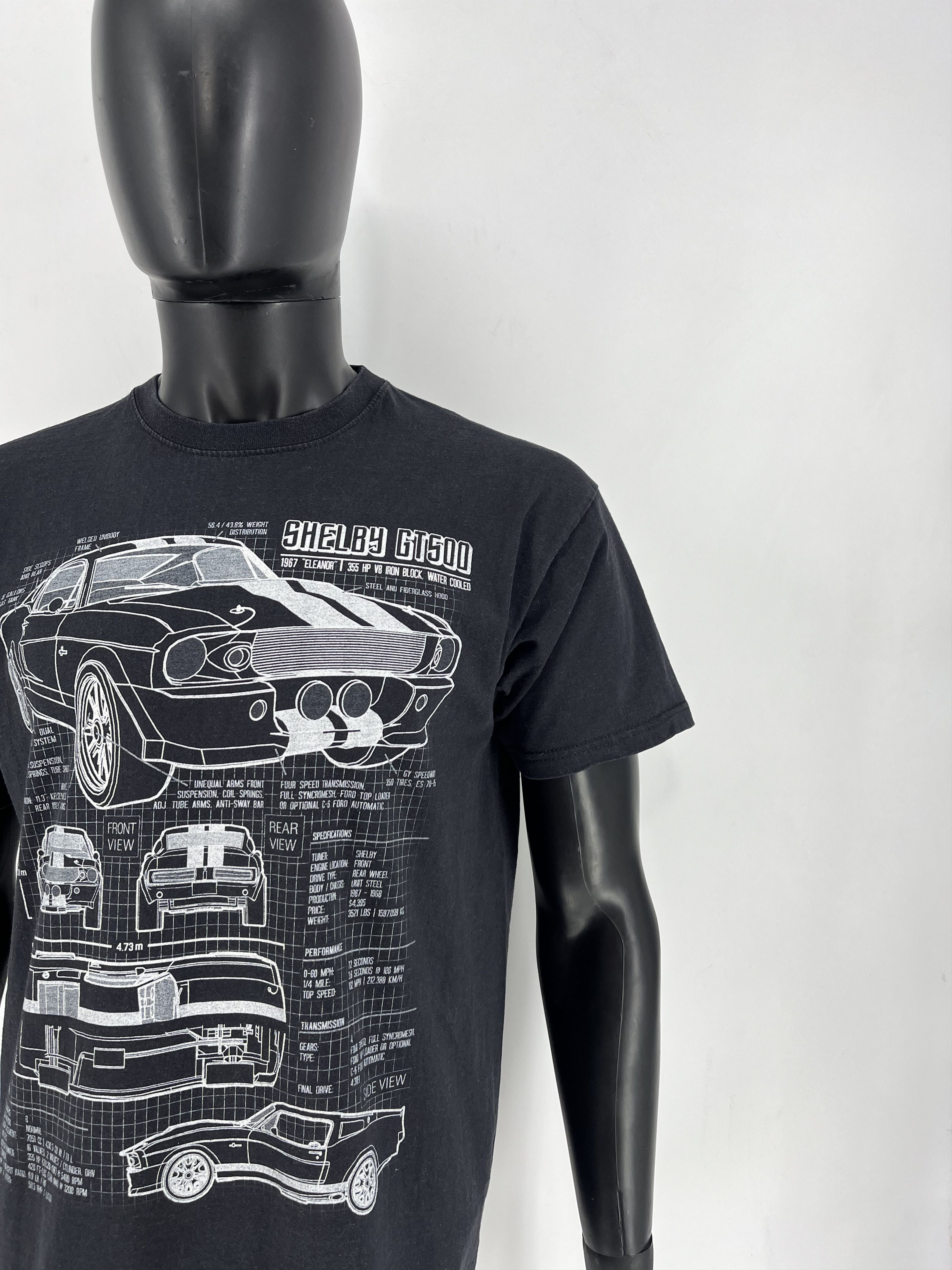Other ➕ =Vintage Y2K Cool Fade Shelby GT500 Muscle Car T-Shirt USA Size US L / EU 52-54 / 3 - 6 Thumbnail