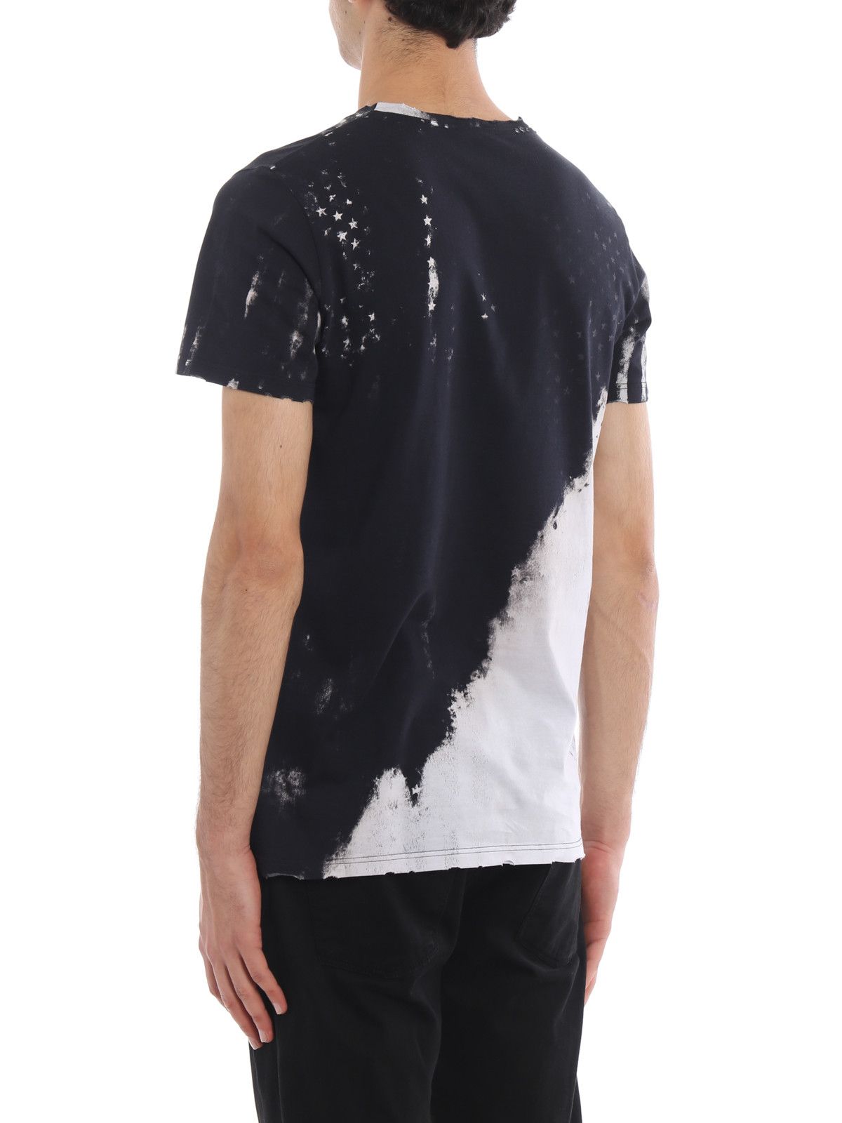 Balmain o1mle0125 Horse Print T-Shirt in Noir & Blanc Size US XL / EU 56 / 4 - 4 Thumbnail
