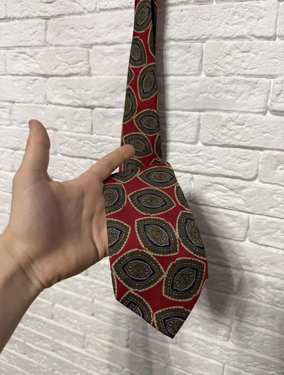 Christian Dior Monsieur Vintage Christian Dior Monsieur Silk Tie Abstract Pattern Size ONE SIZE - 1 Thumbnail