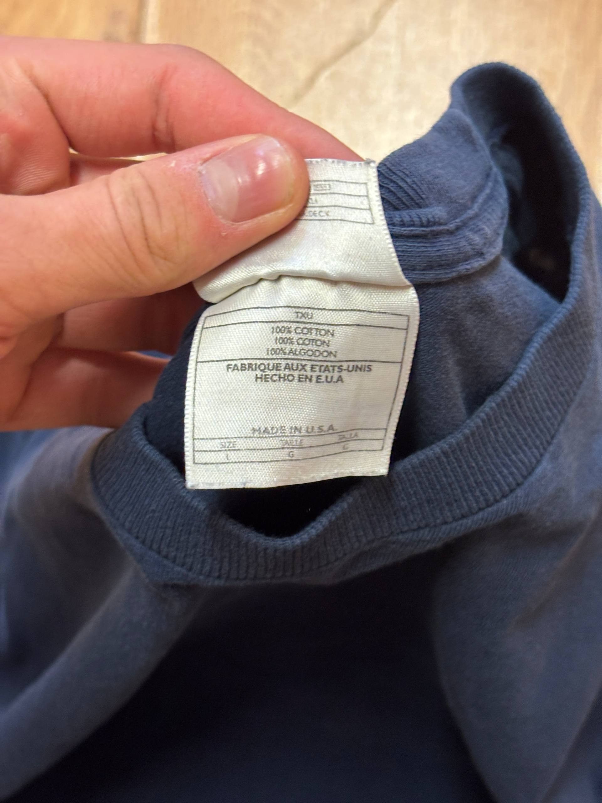Nike 👕 Nike Vintage Longsleeve – Navy Blue Size US L / EU 52-54 / 3 - 6 Thumbnail