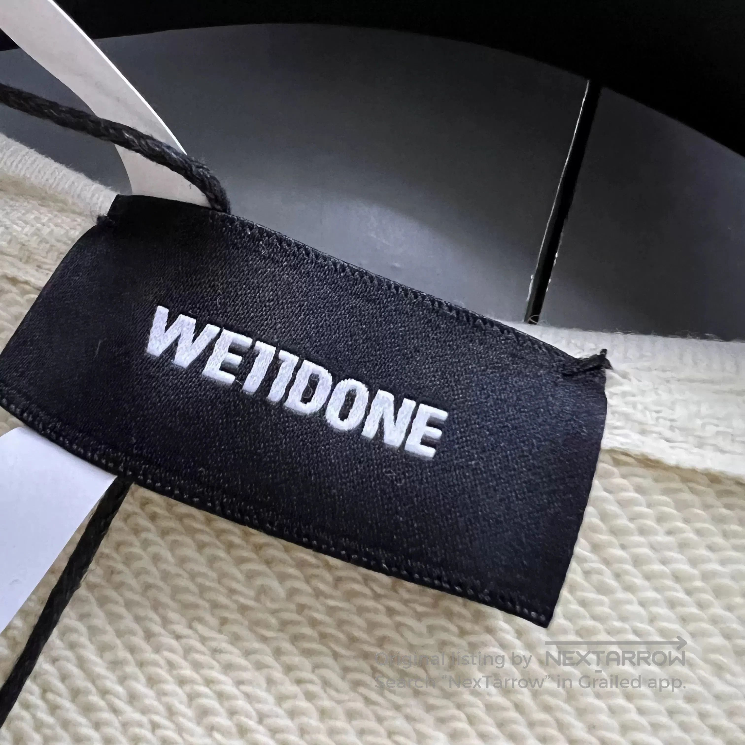 WE11DONE WE11DONE Beige Double Logo Patchwork Hoodie XS. Size XS / US 0-2 / IT 36-38 - 4 Thumbnail