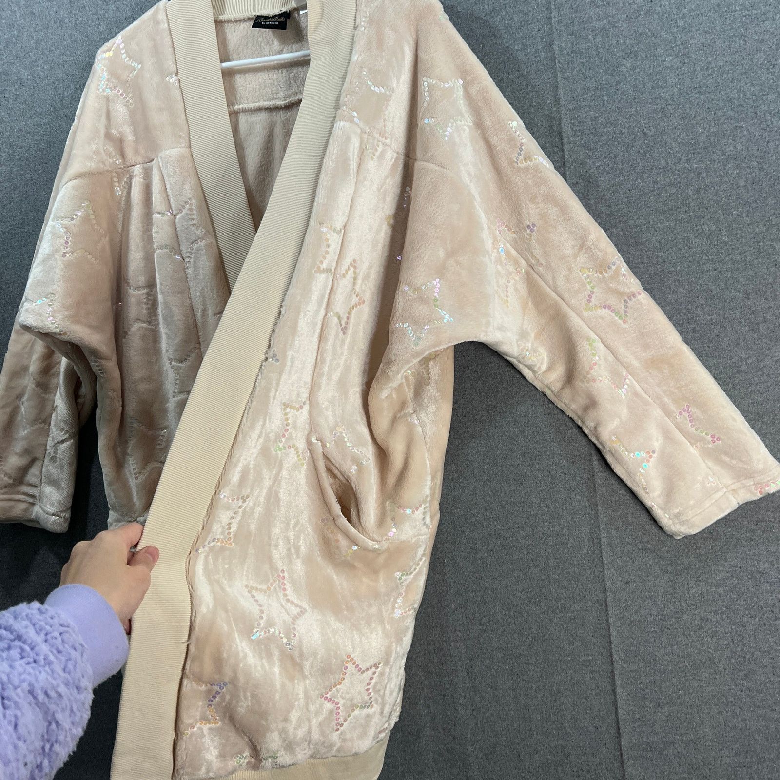 Other BumbleBella by Jill Martin Velvet Soft Cardigan with Sequin Size S / US 4 / IT 40 - 6 Thumbnail