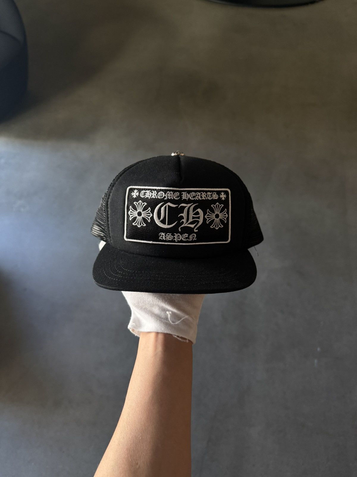 Chrome Hearts Chrome Hearts Aspen Black Tucker Hat Size ONE SIZE - 1 Thumbnail