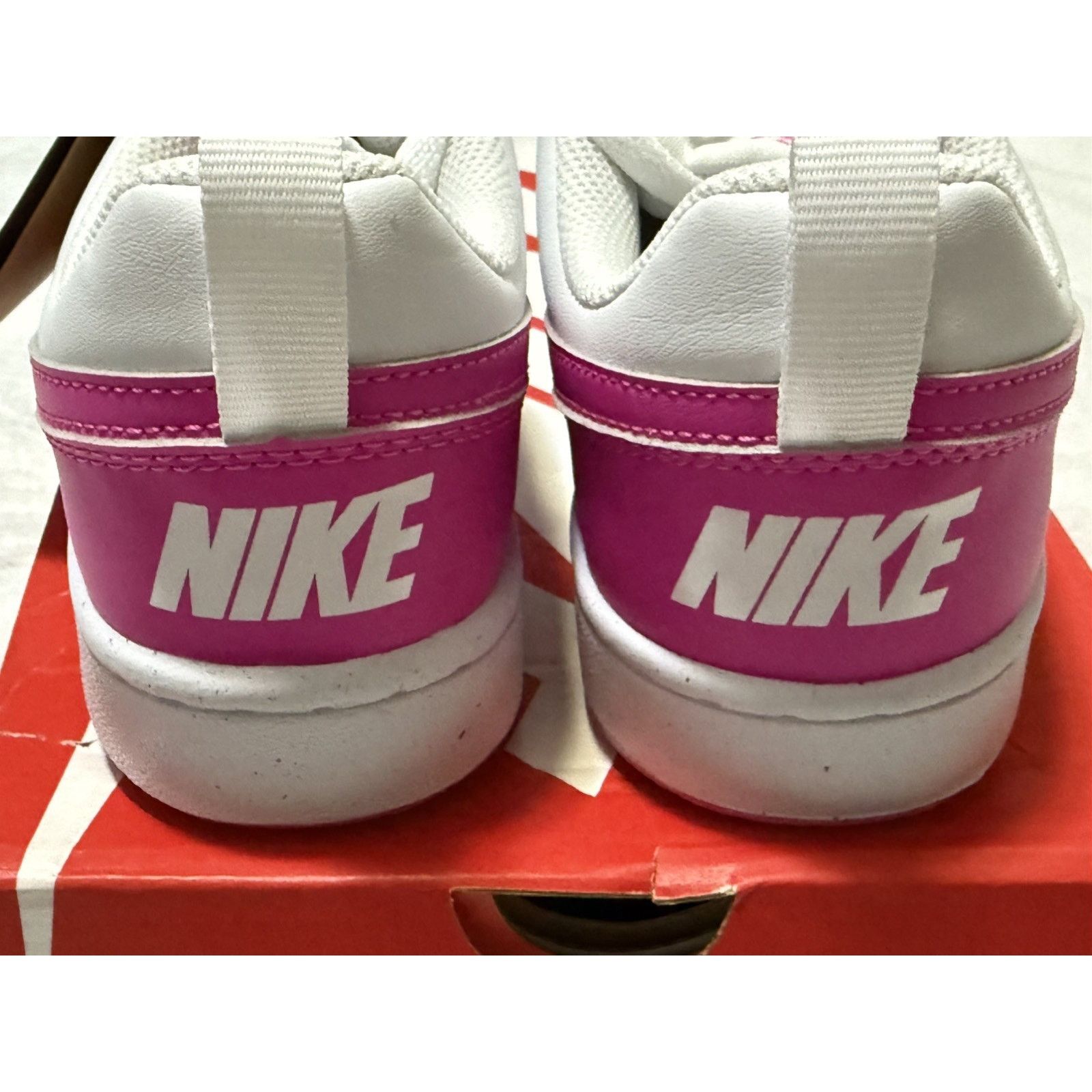 Nike Nike Court Borough Low Recraft (GS) White Fuchsia Pink 6.5Y Size US 6.5 / EU 39-40 - 5 Thumbnail