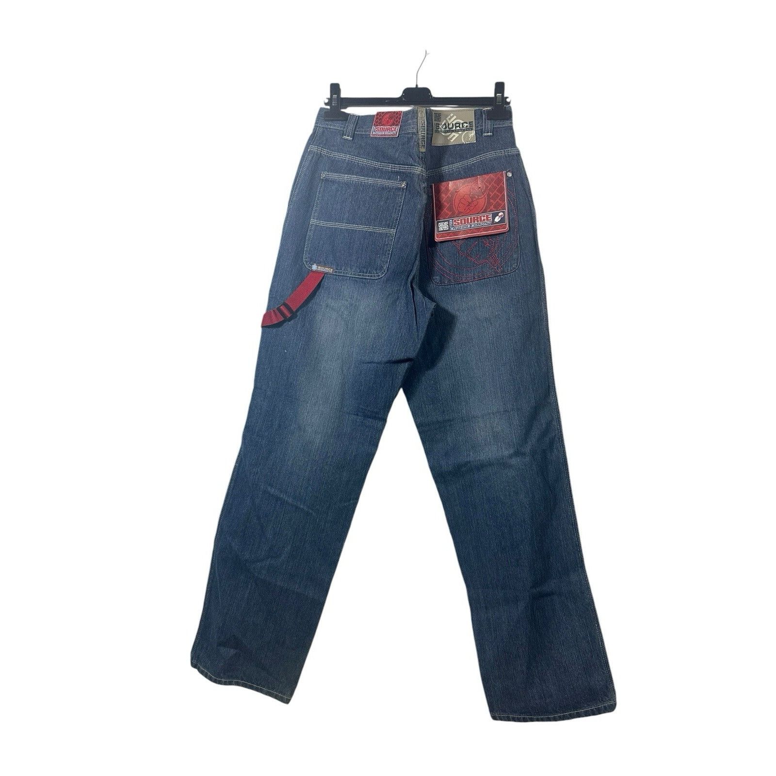 Other Vintage The Source Y2K Wide Leg Denim Cargo Hip Hop Size US 34 / EU 50 - 3 Thumbnail