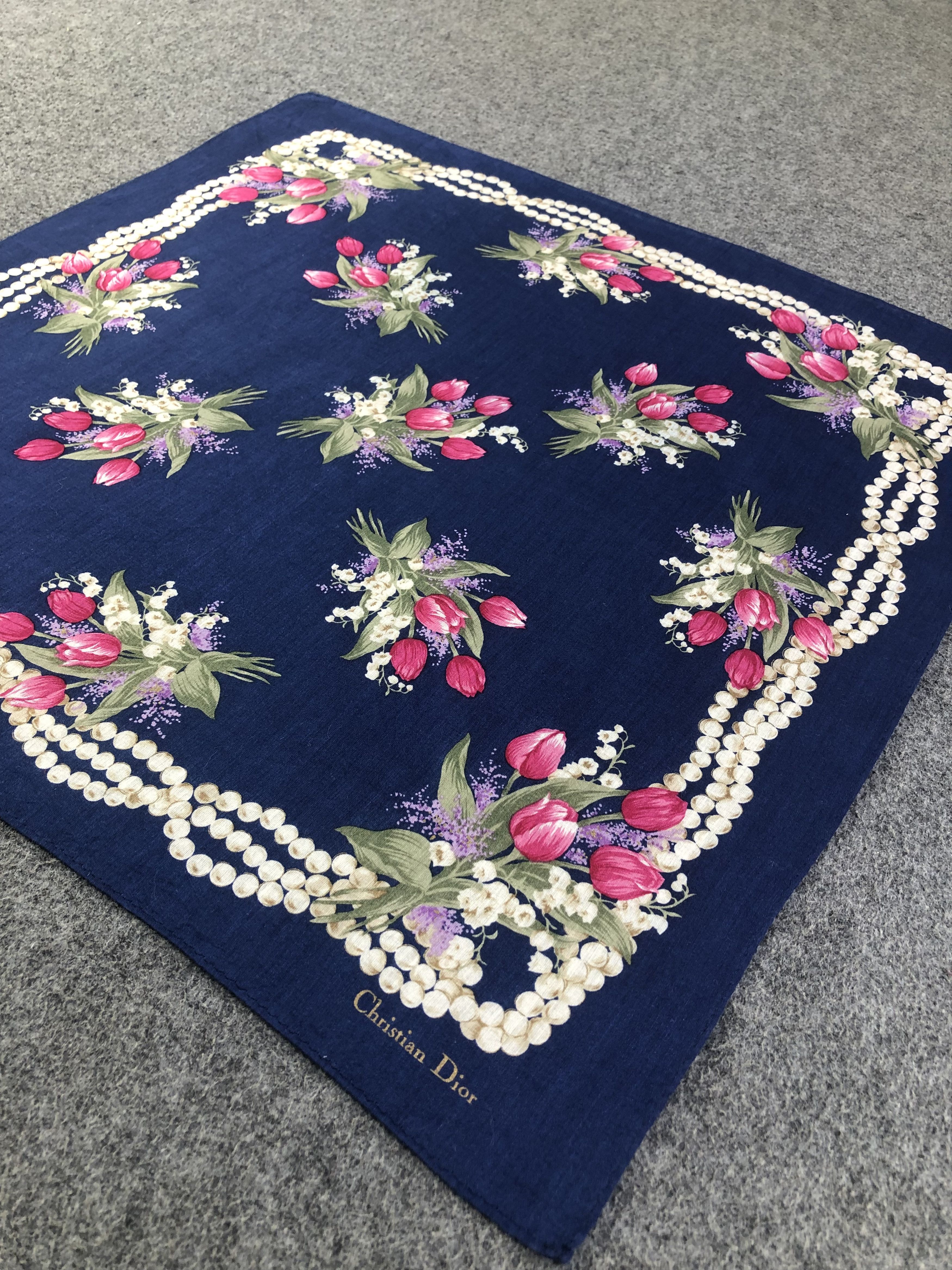 Vintage Christian Dior Handkerchief / Bandana / Neckerchief Size ONE SIZE - 4 Thumbnail