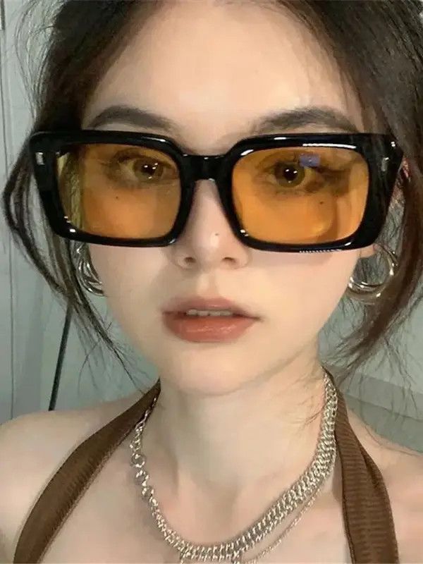 Vintage Vintage square frame sunglasses aesthetic y2k unisex Size ONE SIZE - 4 Thumbnail