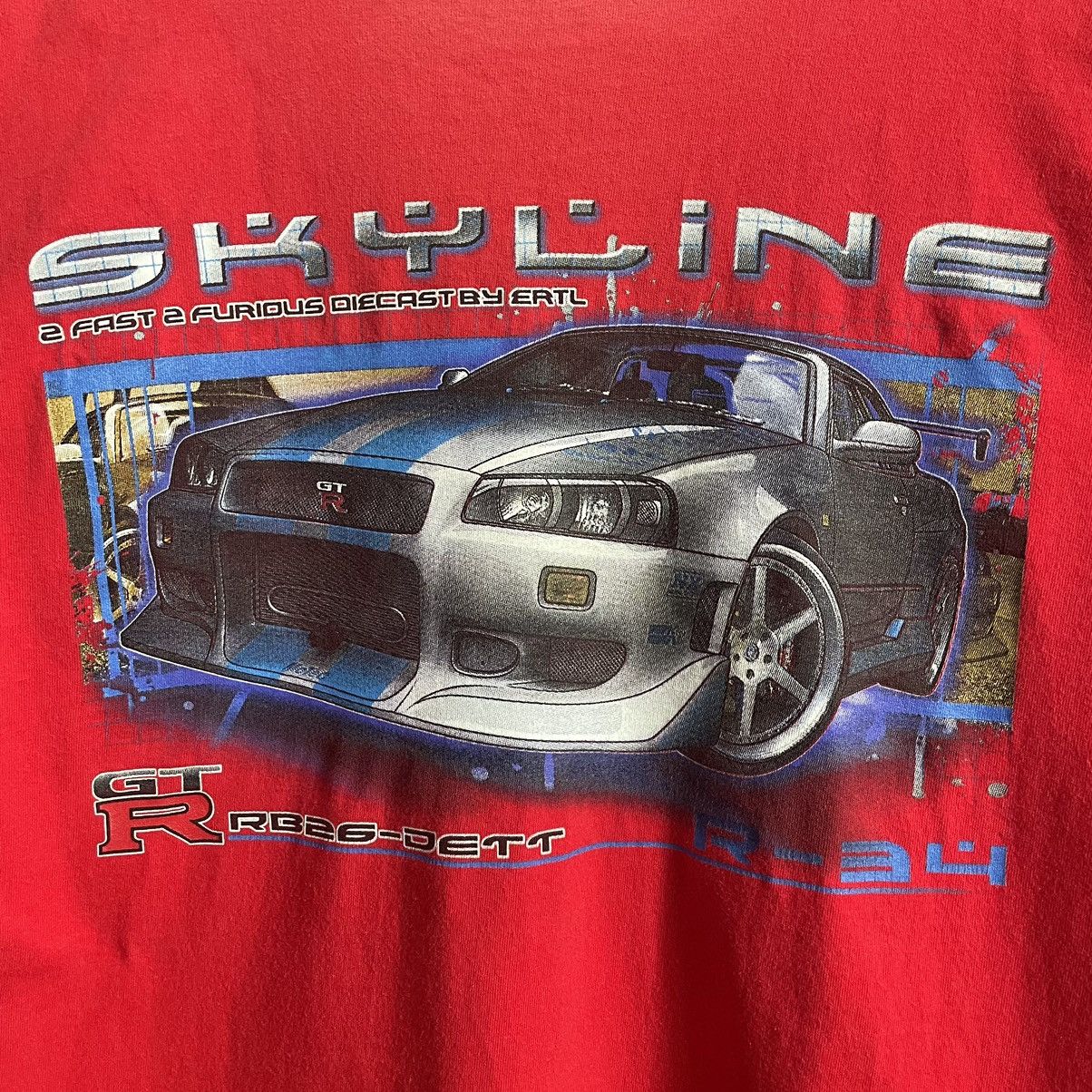 Vintage Vintage Fullscale Nissan Skyline R34 tshirt Size US L / EU 52-54 / 3 - 4 Thumbnail