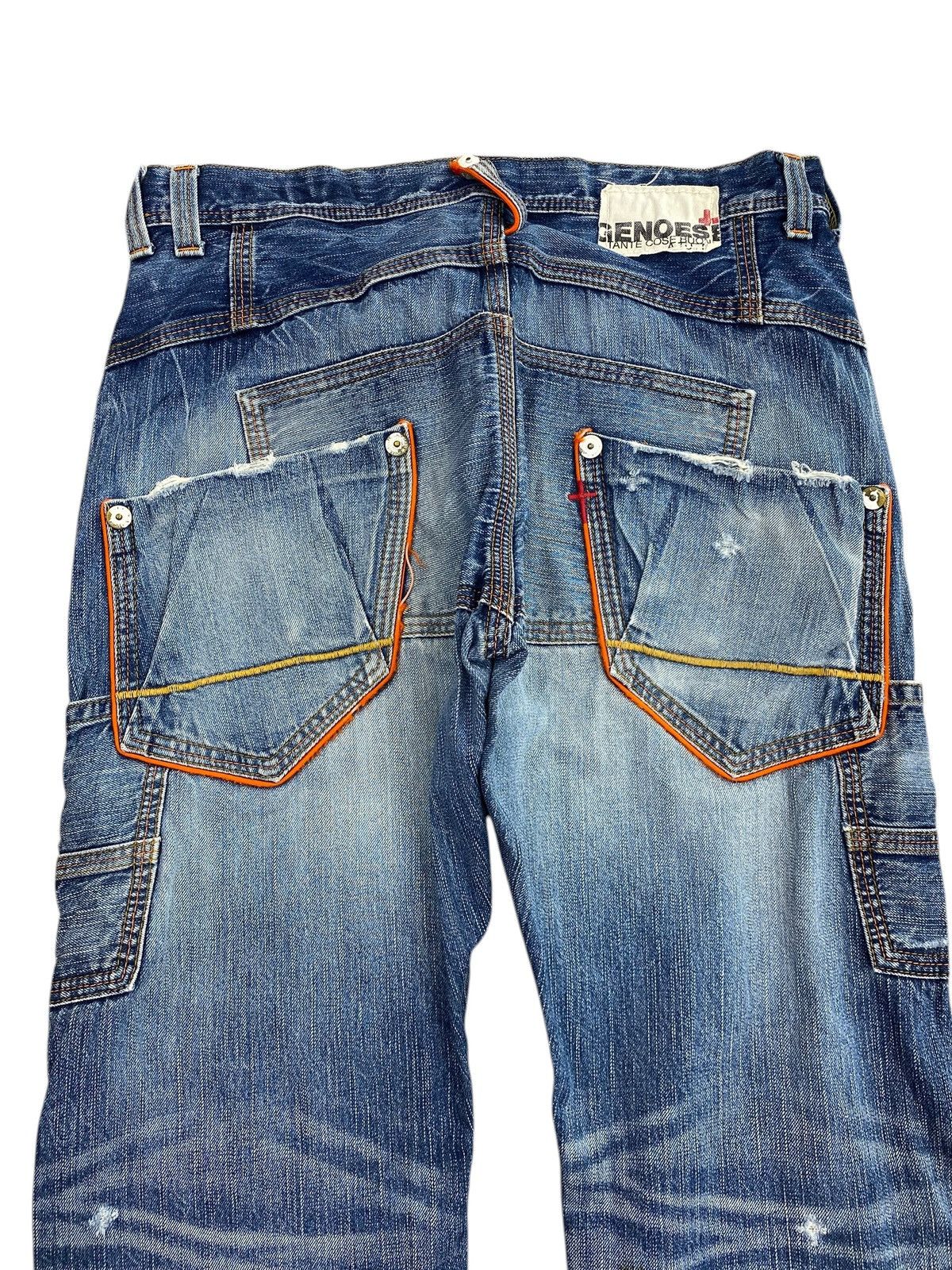 Japanese Brand Vintage Japanese Brand Genoese 2 side Pocket Loose Jeans Size US 34 / EU 50 - 4 Thumbnail