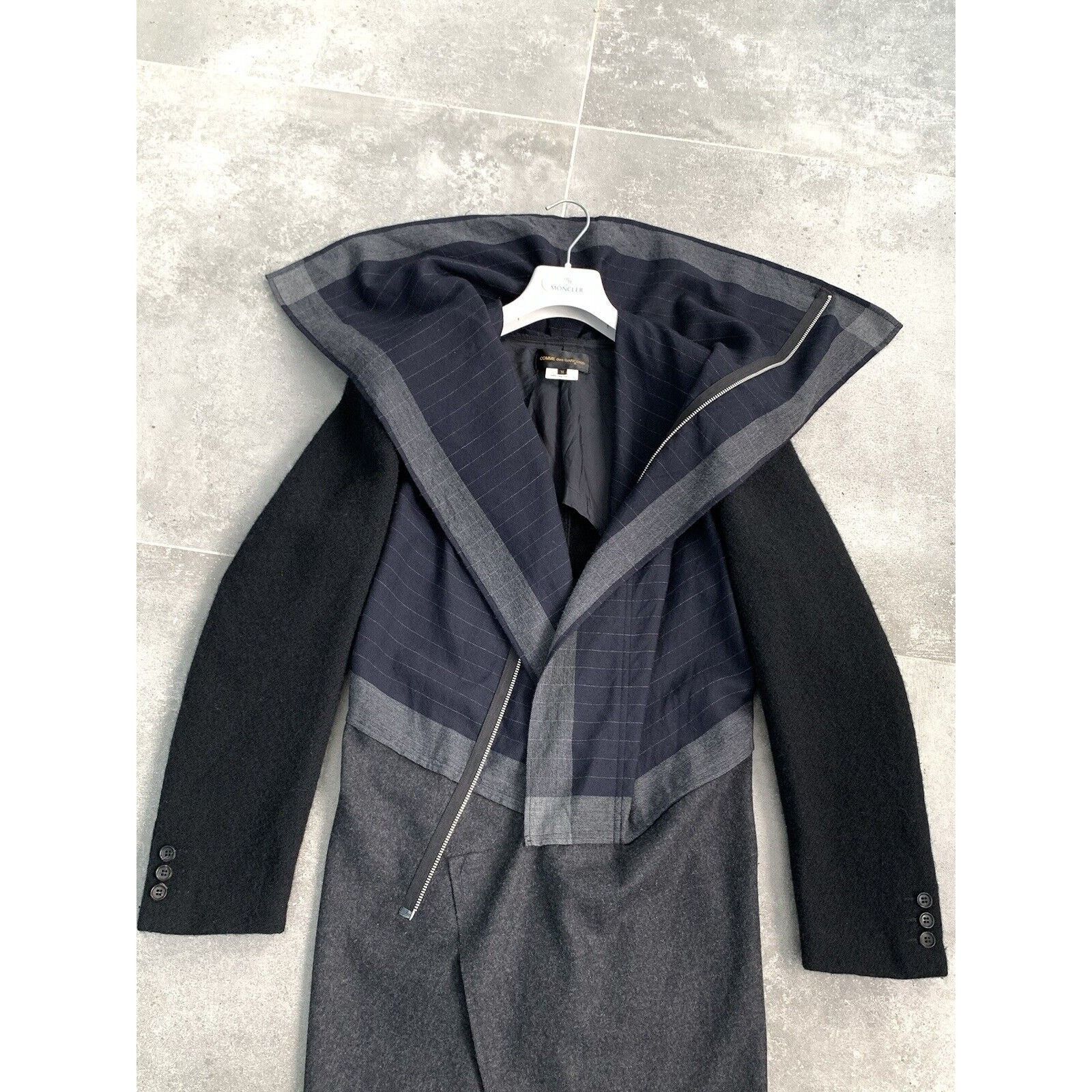 Comme des Garcons × Japanese Brand Women's COMME des GARCONS Wool Trench Coat Jacket M UK 10-12 Size M / US 6-8 / IT 42-44 - 16 Thumbnail