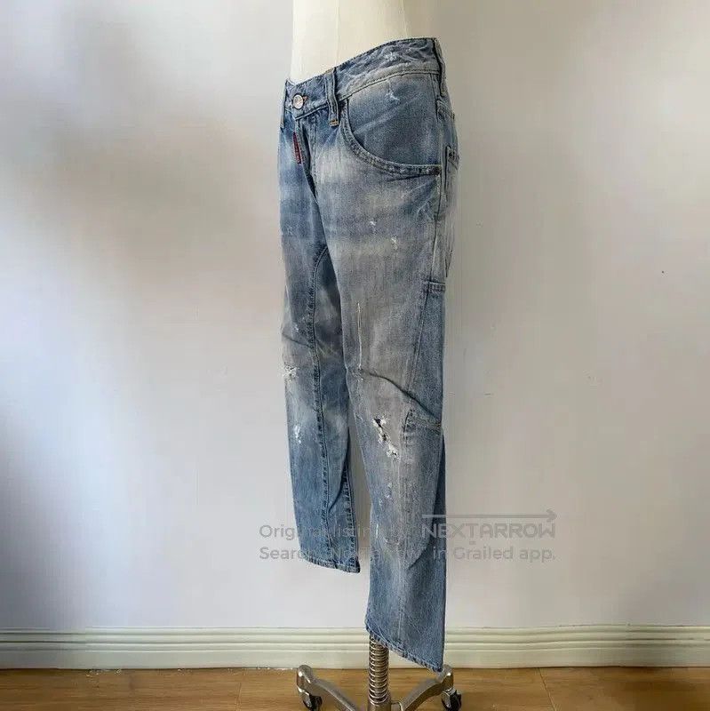 Dsquared2 DSQUARED2 Casual Blue Cotton Pants for Women . Size 23" - 3 Thumbnail