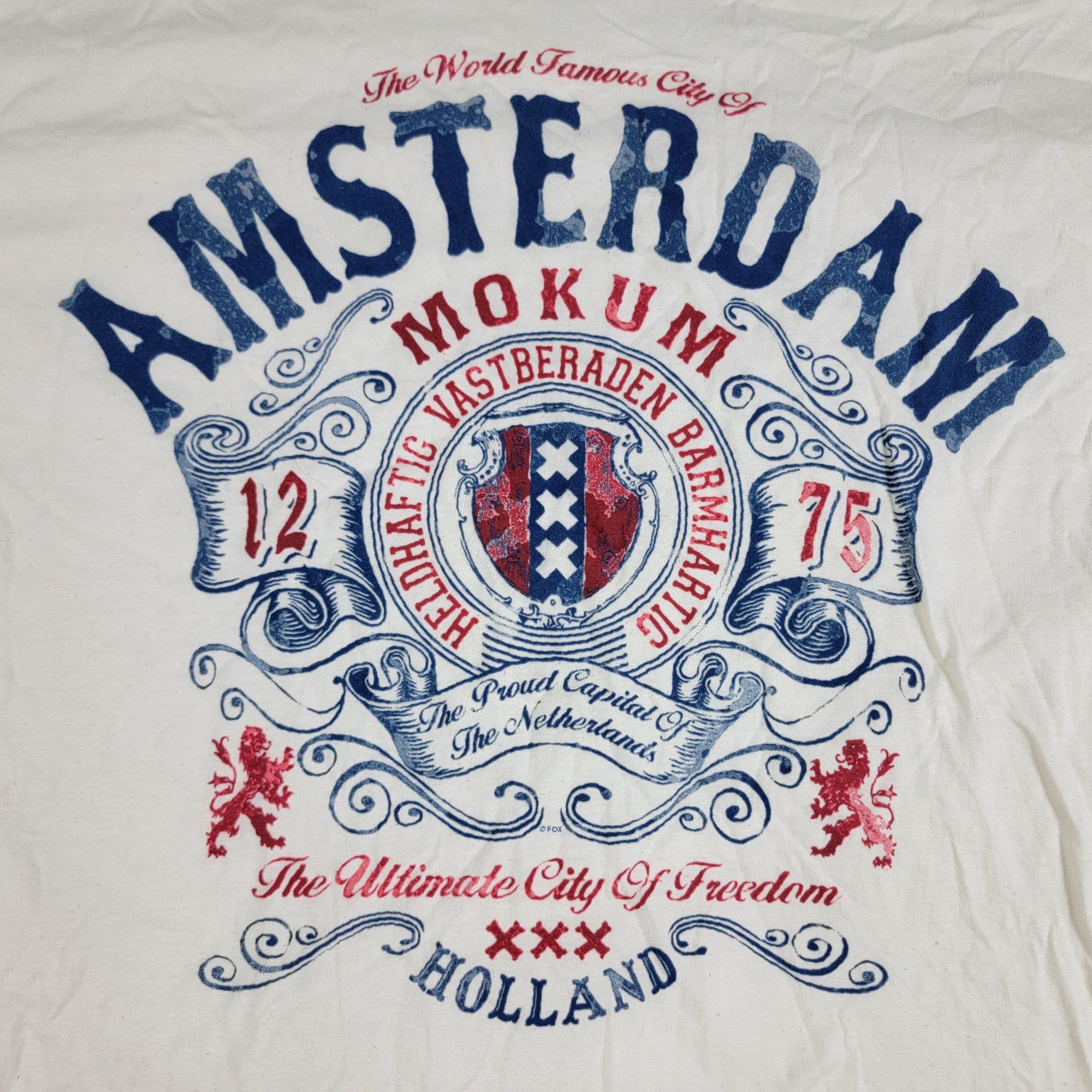 Other Fox Originals Mens XL White Amsterdam Graphic T Shirt Casual Size US XL / EU 56 / 4 - 3 Thumbnail