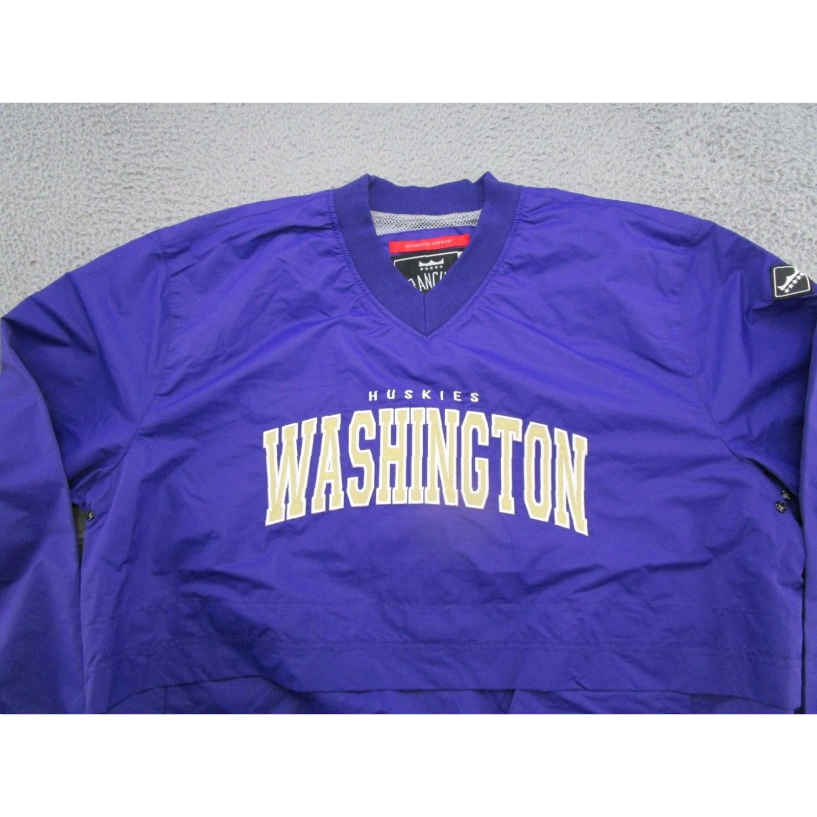 Vintage Franchise Club Jacket Men XL Purple Washington University Huskies V Neck Windbreaker Mens Size US XL / EU 56 / 4 - 3 Thumbnail