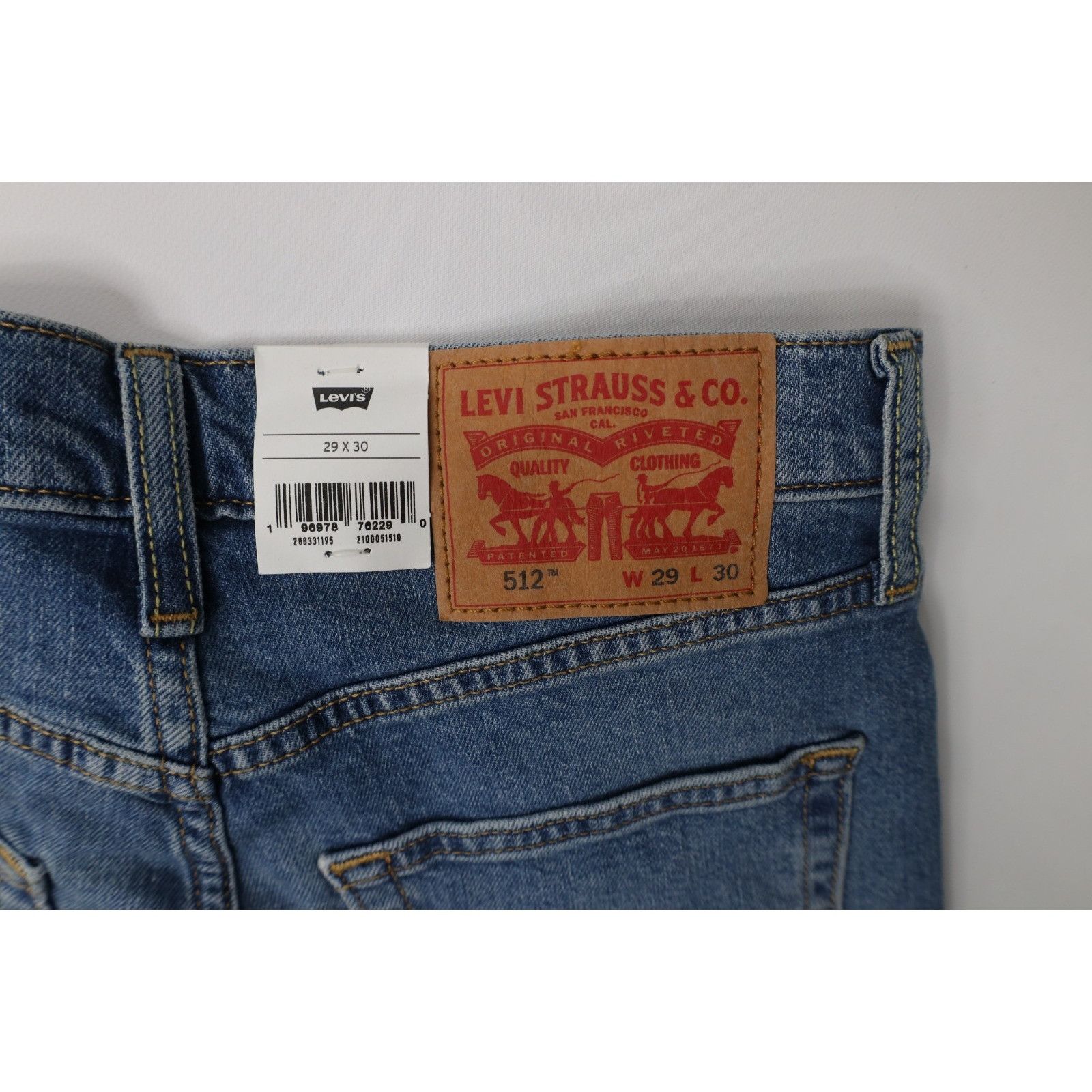 Levi's New Levis 512 Stretch Slim Fit Tapered Leg Denim Jeans Size US 29 - 13 Thumbnail