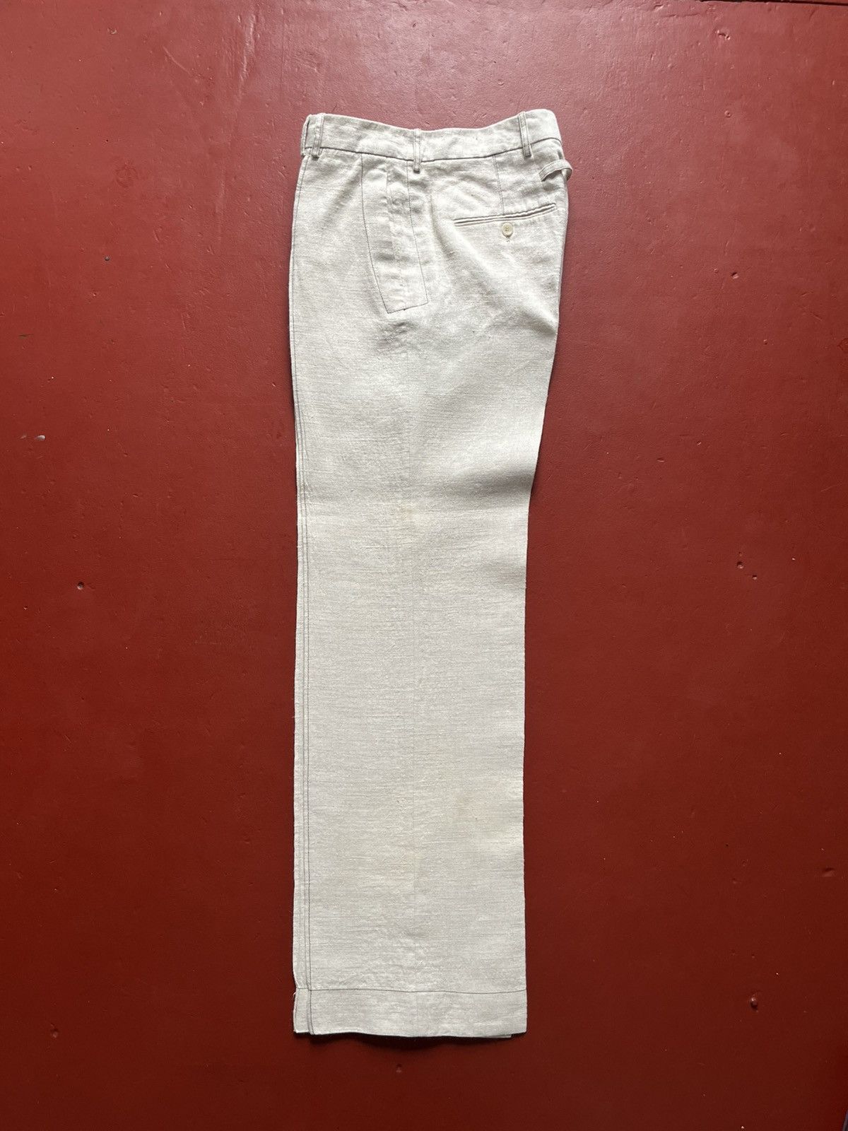 Acne Studios Acne Studios Fluid Wool Mix Patchwork StraightTrousers Pants Size 25" / US 0 / IT 36 - 3 Thumbnail