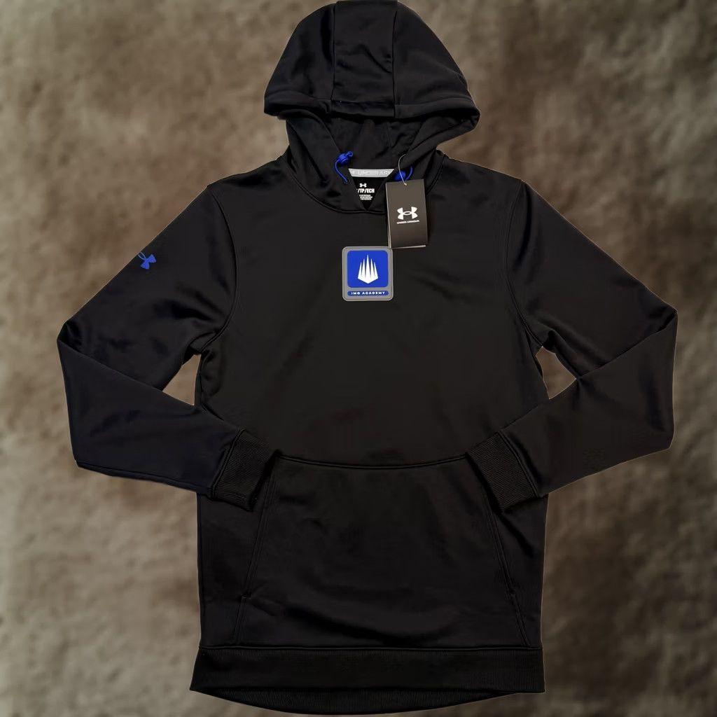 Under Armour Under Armour Storm Mens XS Black Fleece Hoodie Graphic Print Pullover Size US XS / EU 42 / 0 - 1 Thumbnail