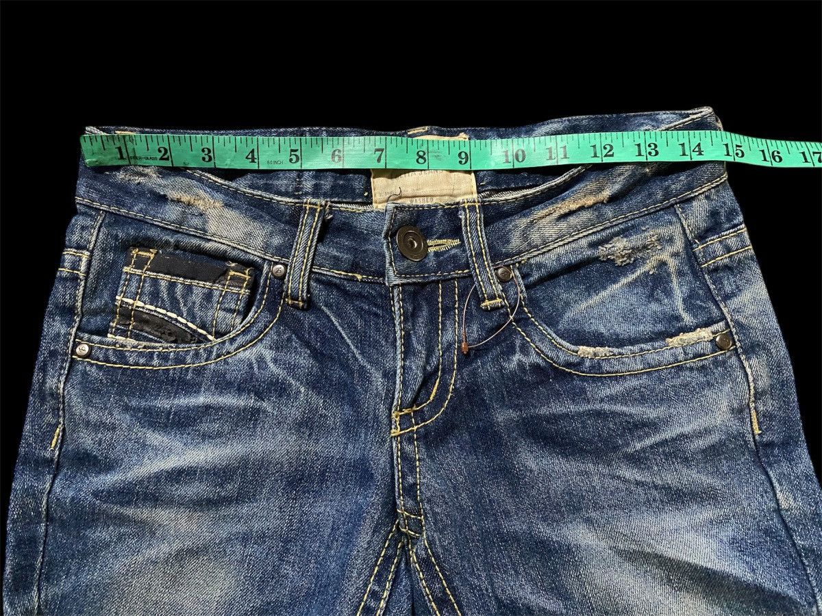 Japanese Brand Flare Jeans Japan Lolita Washed Distressed Jeans Size US 28 / EU 44 - 12 Thumbnail