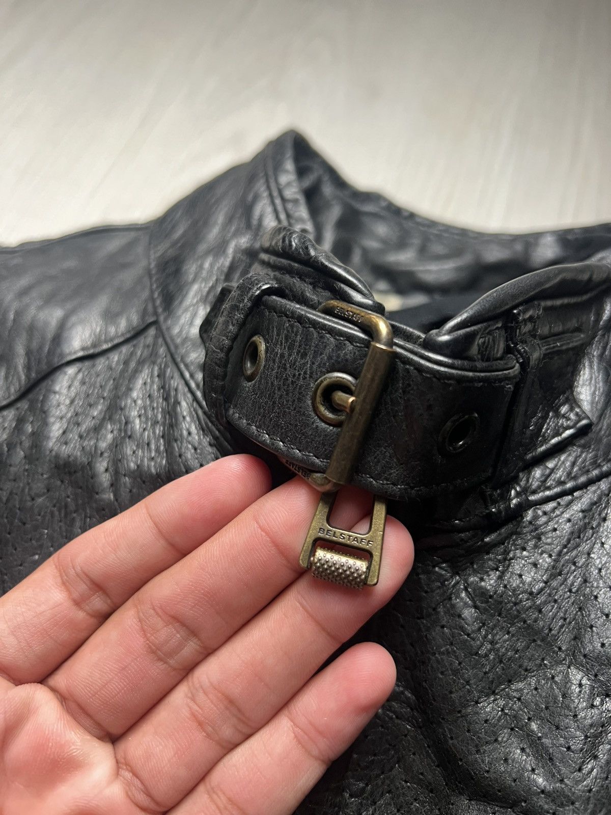 Belstaff Belstaff Leather Biker Zip Jacket Size US XL / EU 56 / 4 - 7 Thumbnail