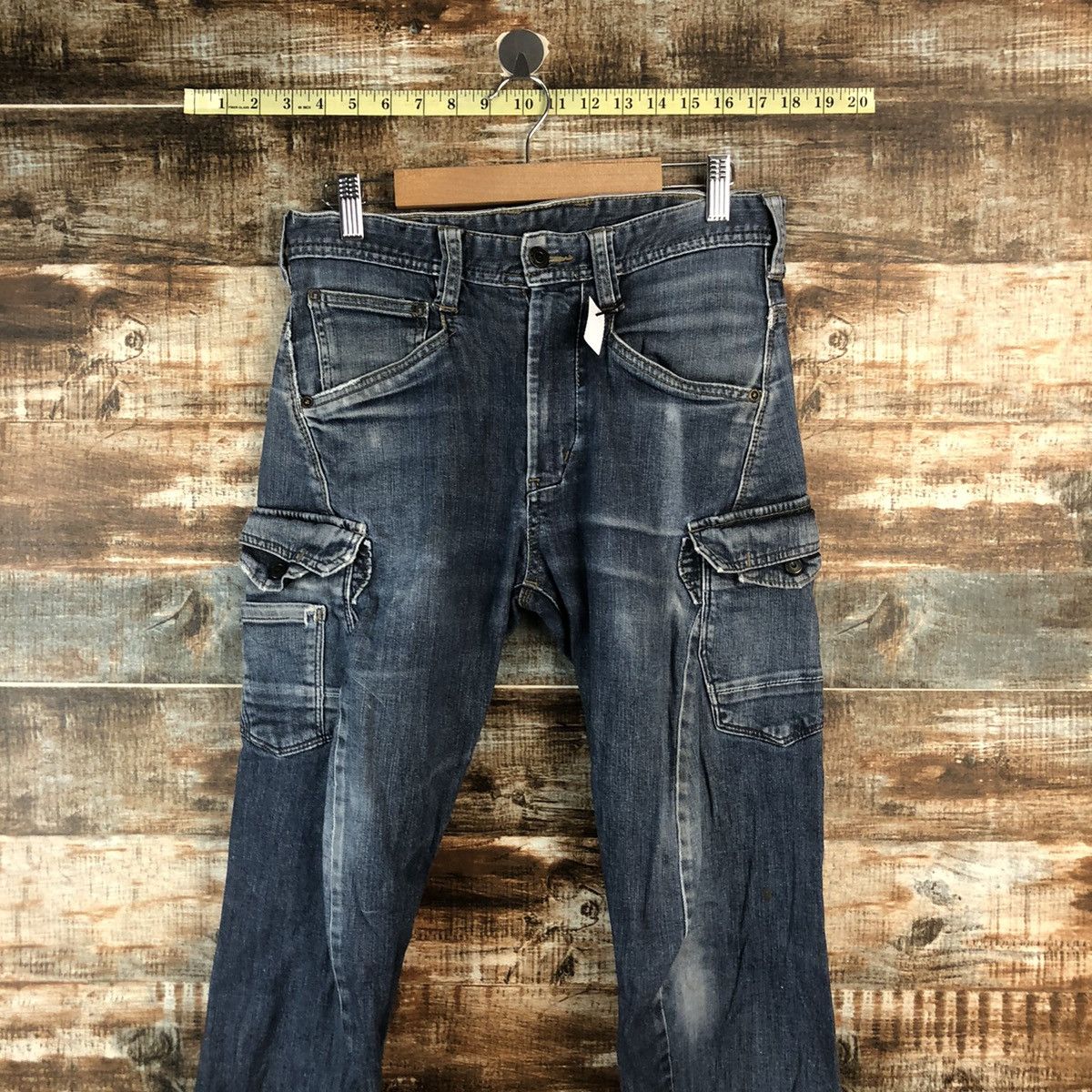 Japanese Brand Even River Black Distressed Denim Pants #A2107 Size US 30 / EU 46 - 4 Thumbnail