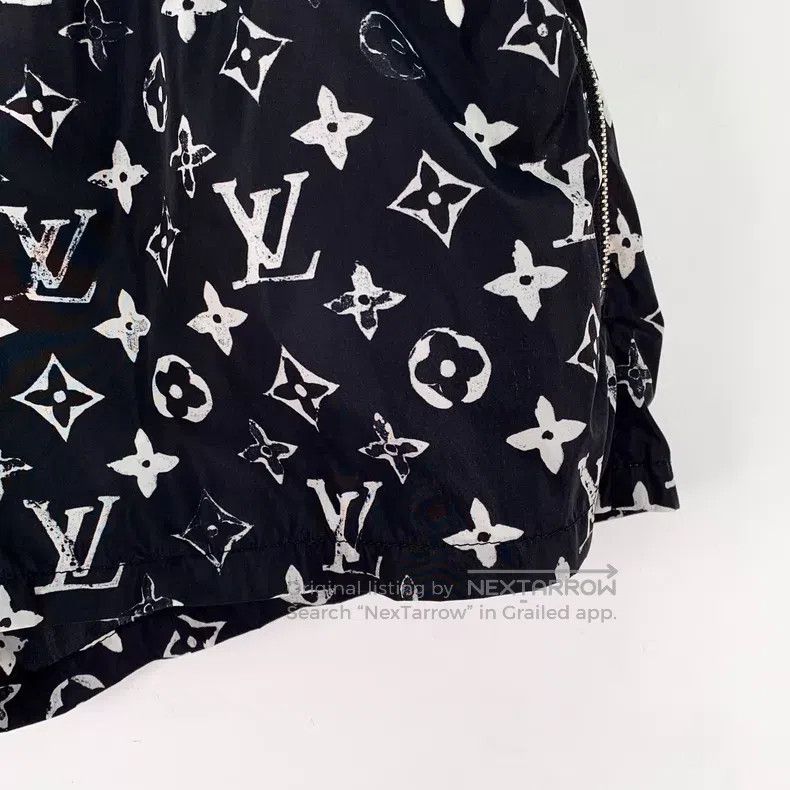 Louis Vuitton Louis Vuitton Black logo presbyopic printed casual shorts Size US 34 / EU 50 - 4 Thumbnail