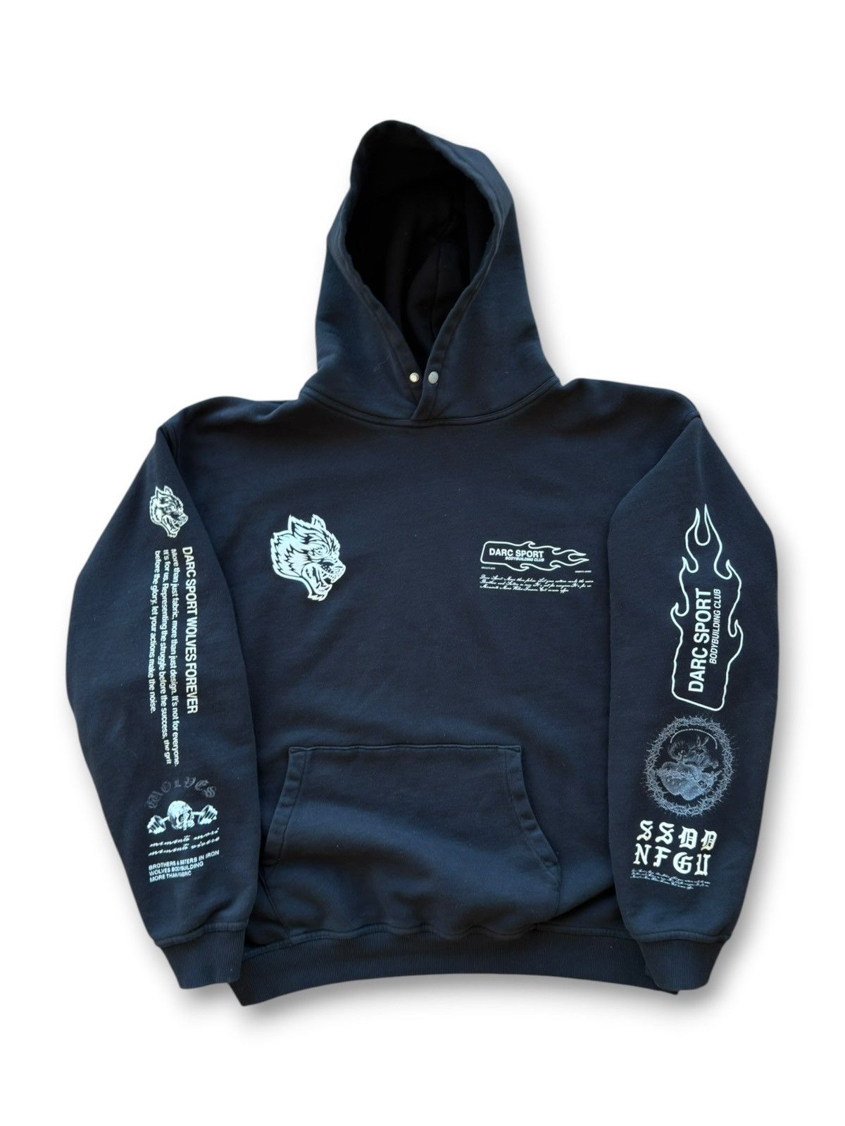 Darc Sport *RARE* Darc Sport Memento Mori NFGU Bodybuilding club hoodie Size US XL / EU 56 / 4 - 10 Thumbnail
