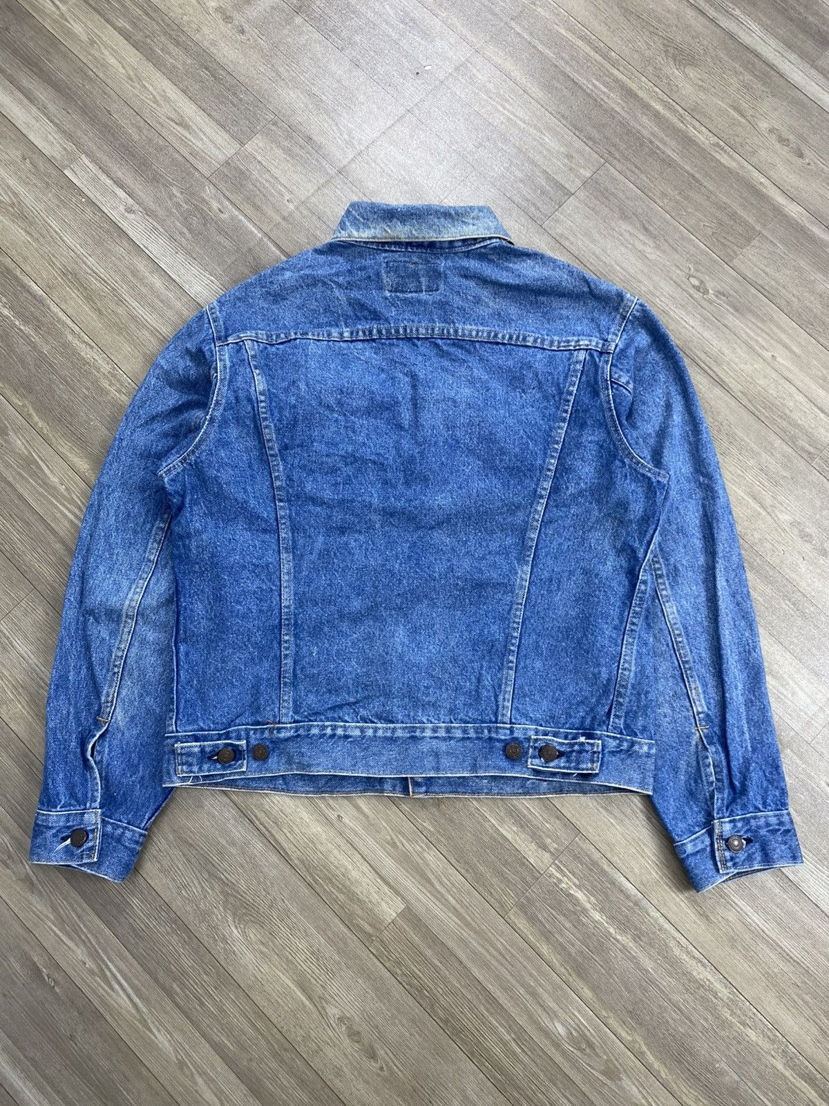 Levi's Vintage Clothing 🇺🇸1980s Vintage Levis 70649-0217 Orange Tab Blue Denim Jacket Size US L / EU 52-54 / 3 - 10 Thumbnail