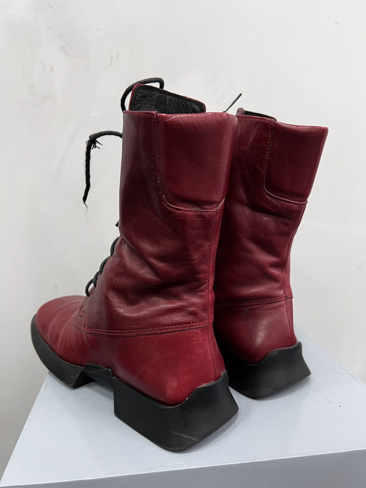Y-3 00s archive Y-3 STYLE LEATHER MOTO BOOTS SNEAKERS Size US 8 / IT 38 - 9 Thumbnail