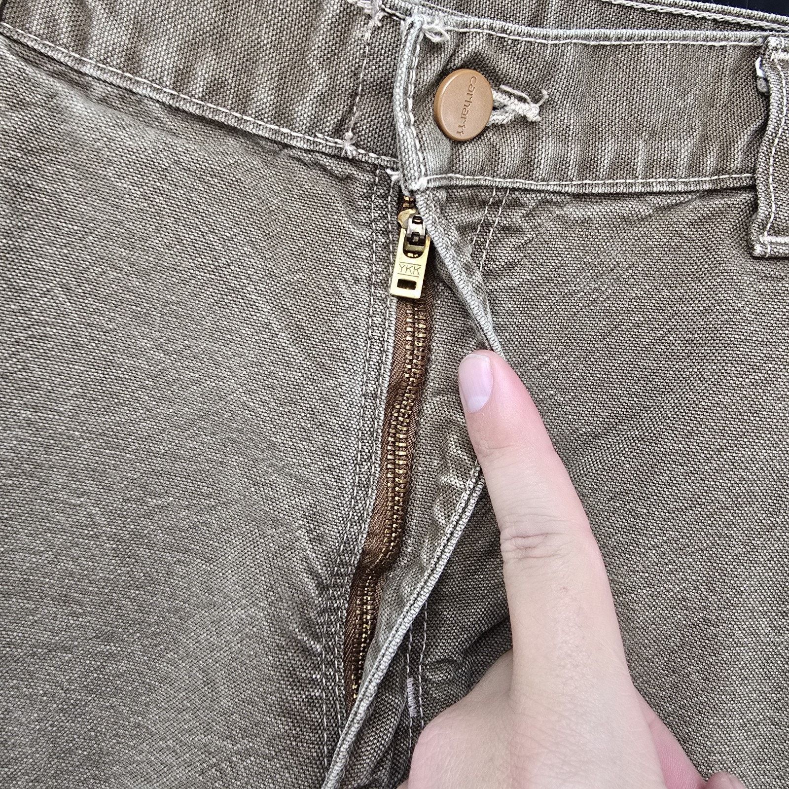 Carhartt Carhartt FR Washed Duck Dungaree Pants 35x27 Brown Carpenter Size US 35 - 3 Thumbnail