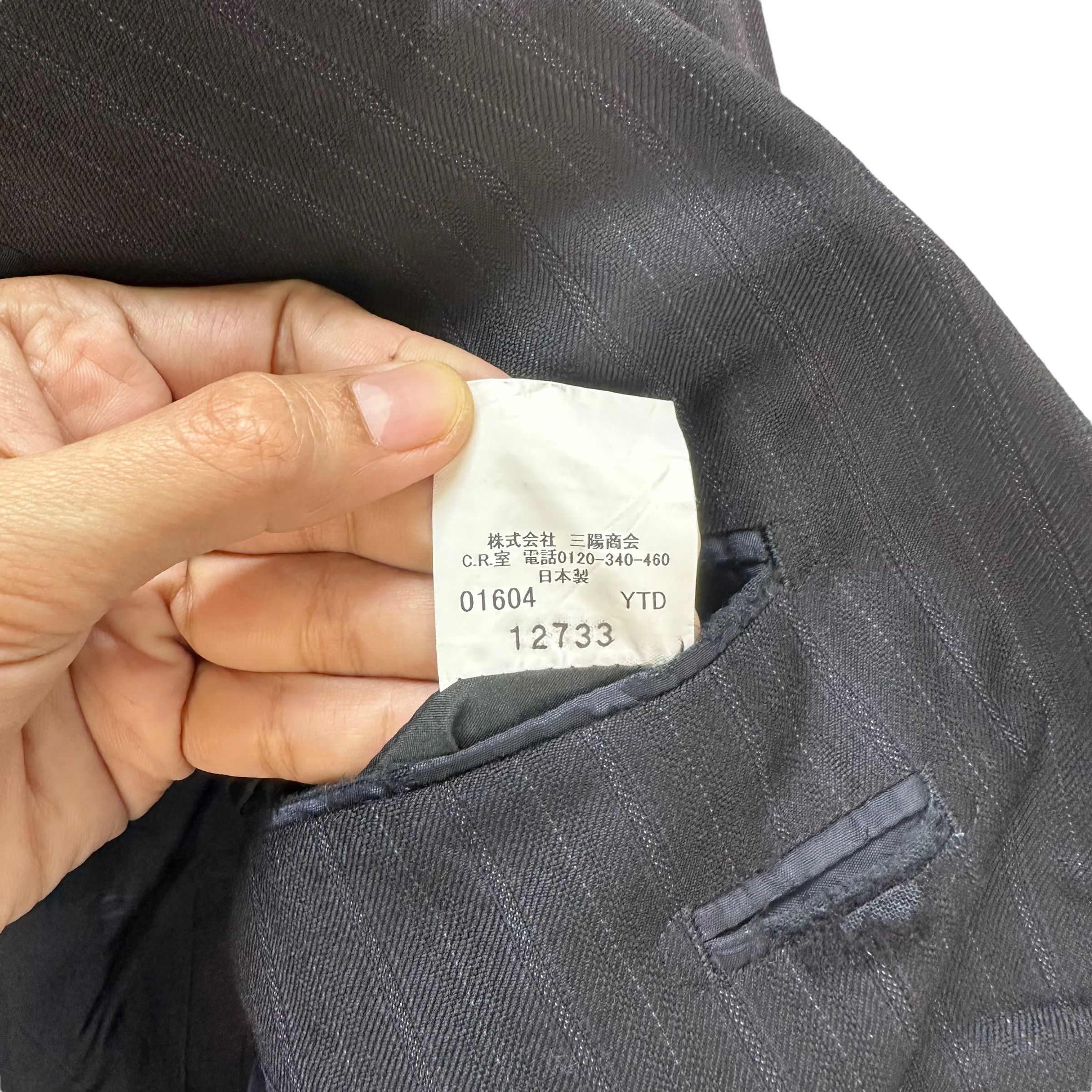 Burberry BURBERRY LONDON STRIPES SUIT JACKET / BLAZERS #8036-197 Size 42R - 12 Thumbnail