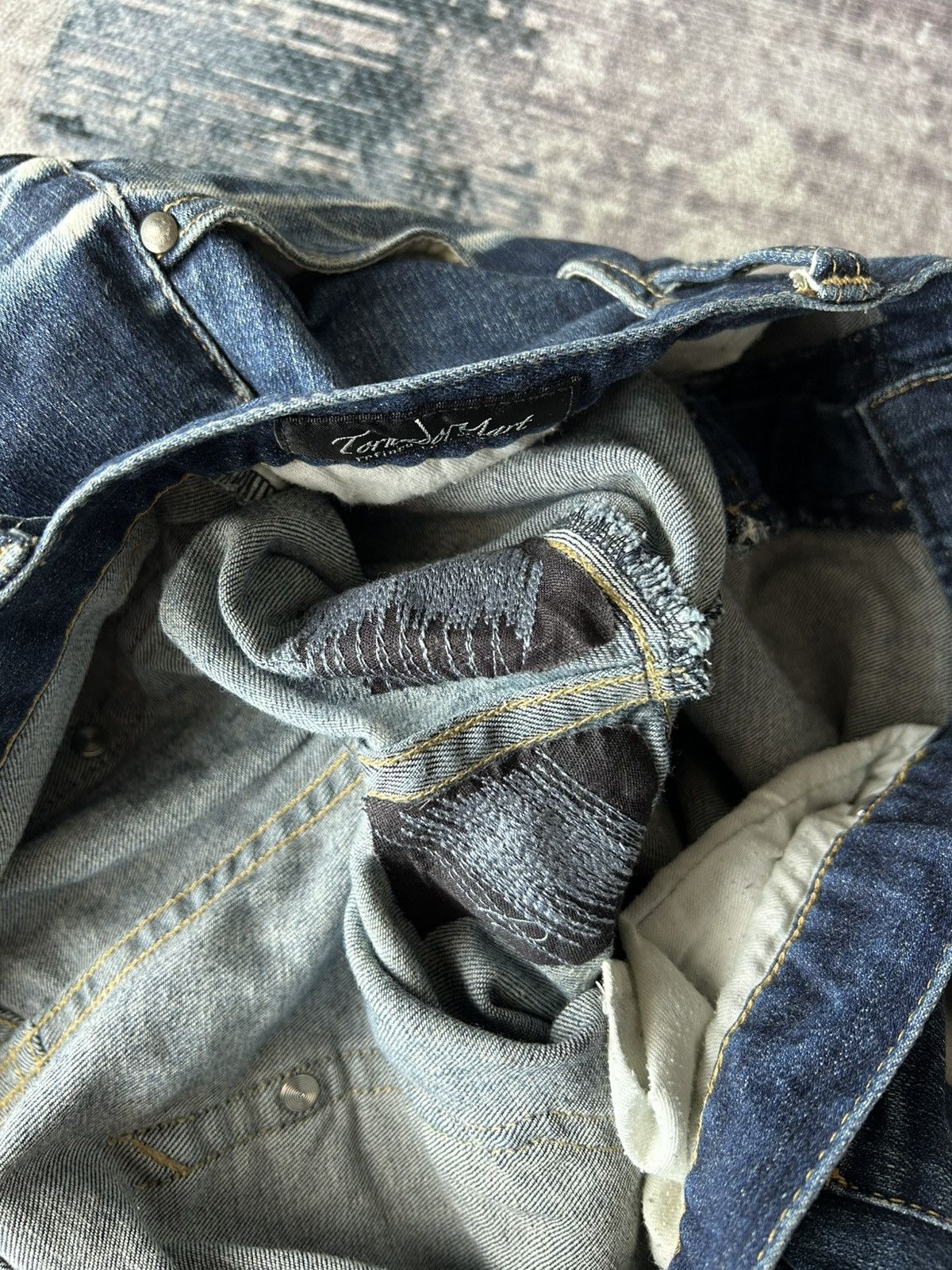Tornado Mart Tornado Mart Mudwash Flared Jeans Size US 34 / EU 50 - 13 Thumbnail