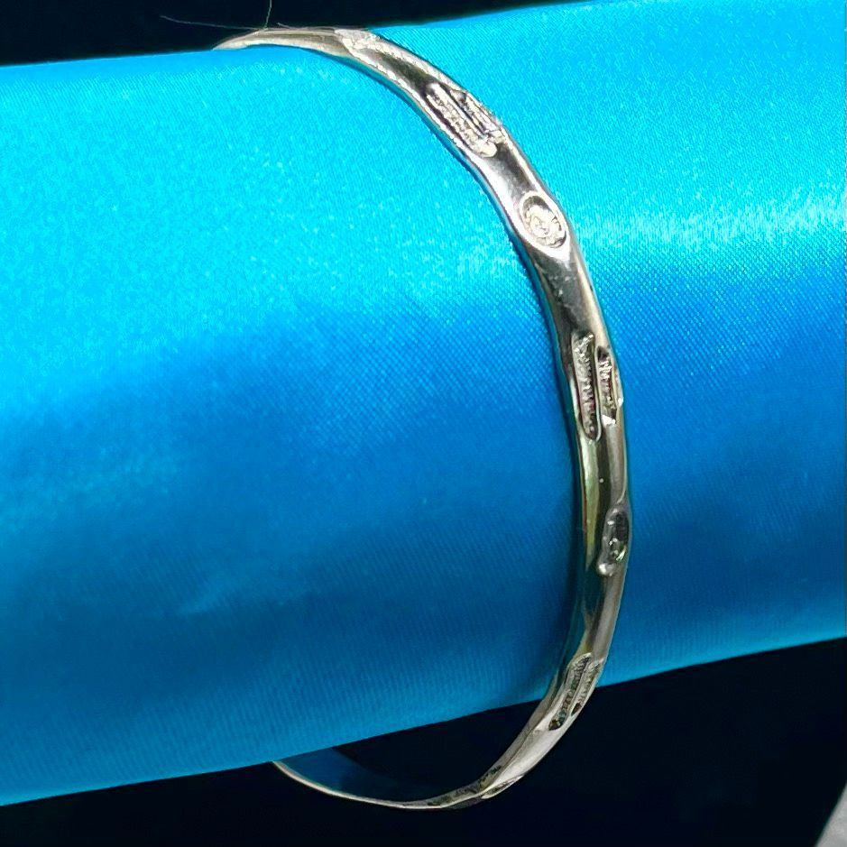 AZC Alpaca Sterling 925 Silver Vintage Bangle Bracelet