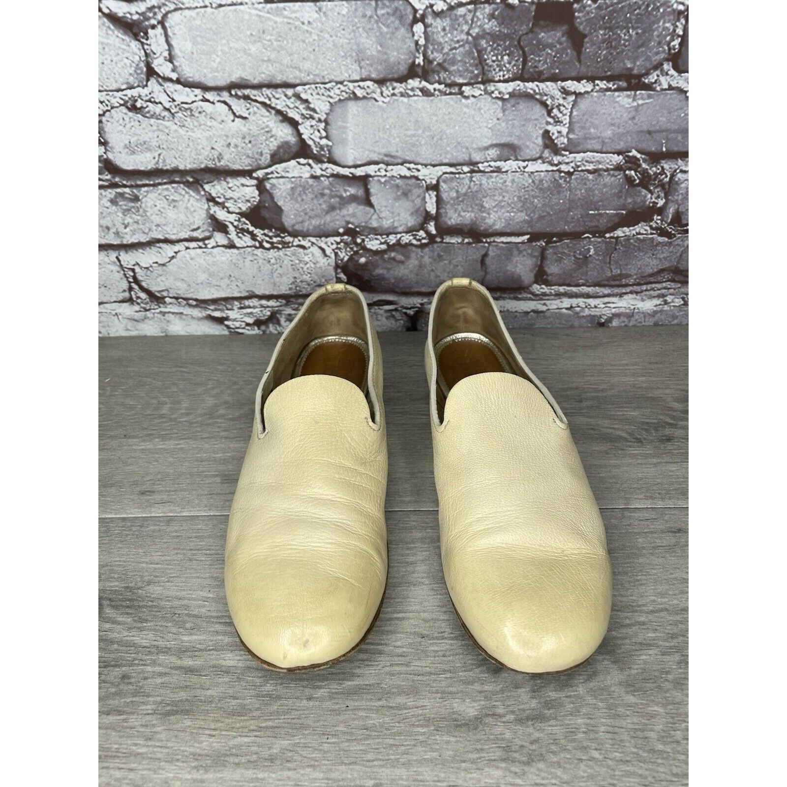 Silvano Sassetti Silvano Sassetti Beige Leather Slip On Loafers Flats Shoes W Size US 8 / IT 38 - 17 Thumbnail