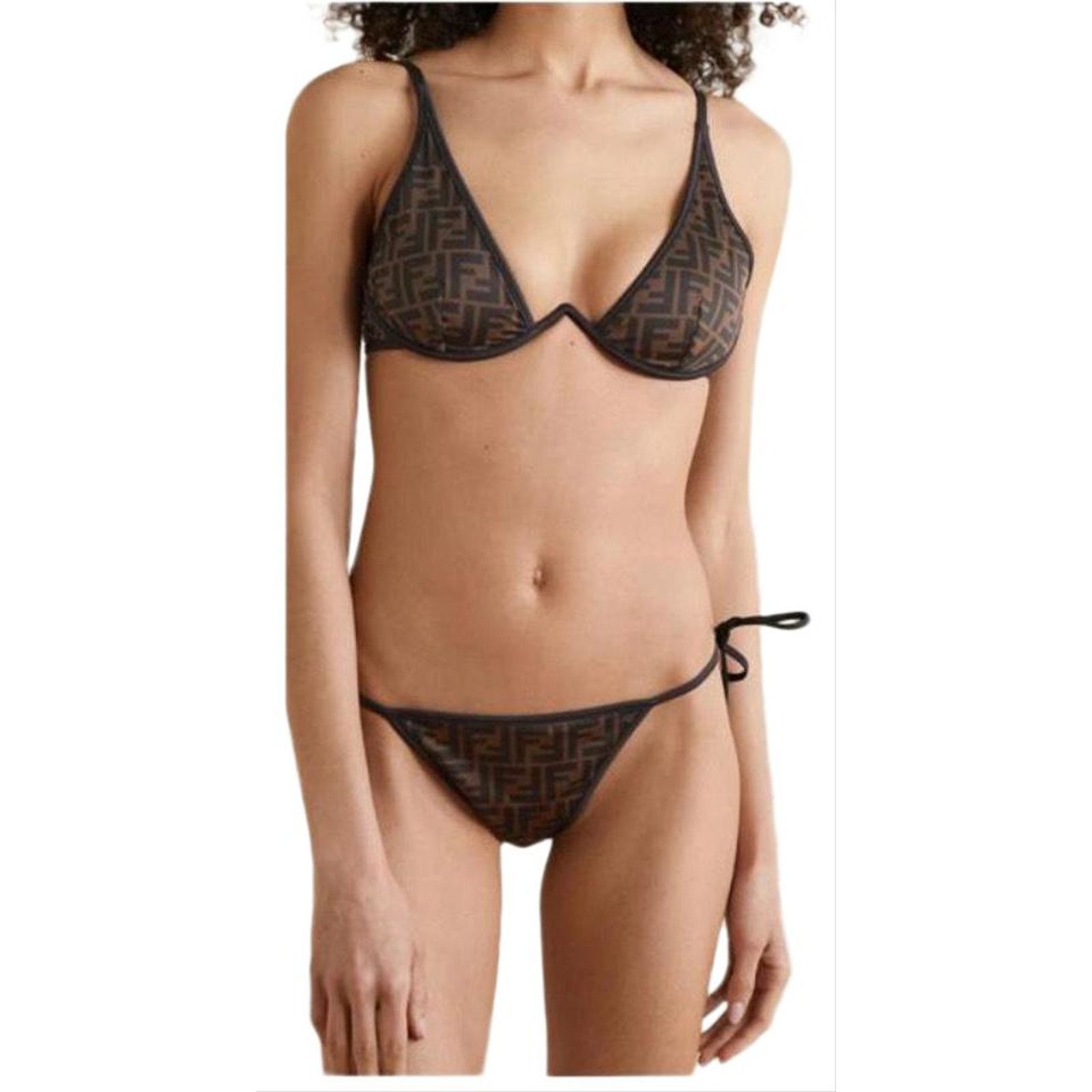 Fendi FF logo reversible underwire bikini set 46 Size L / US 10 / IT 46 - 1 Thumbnail