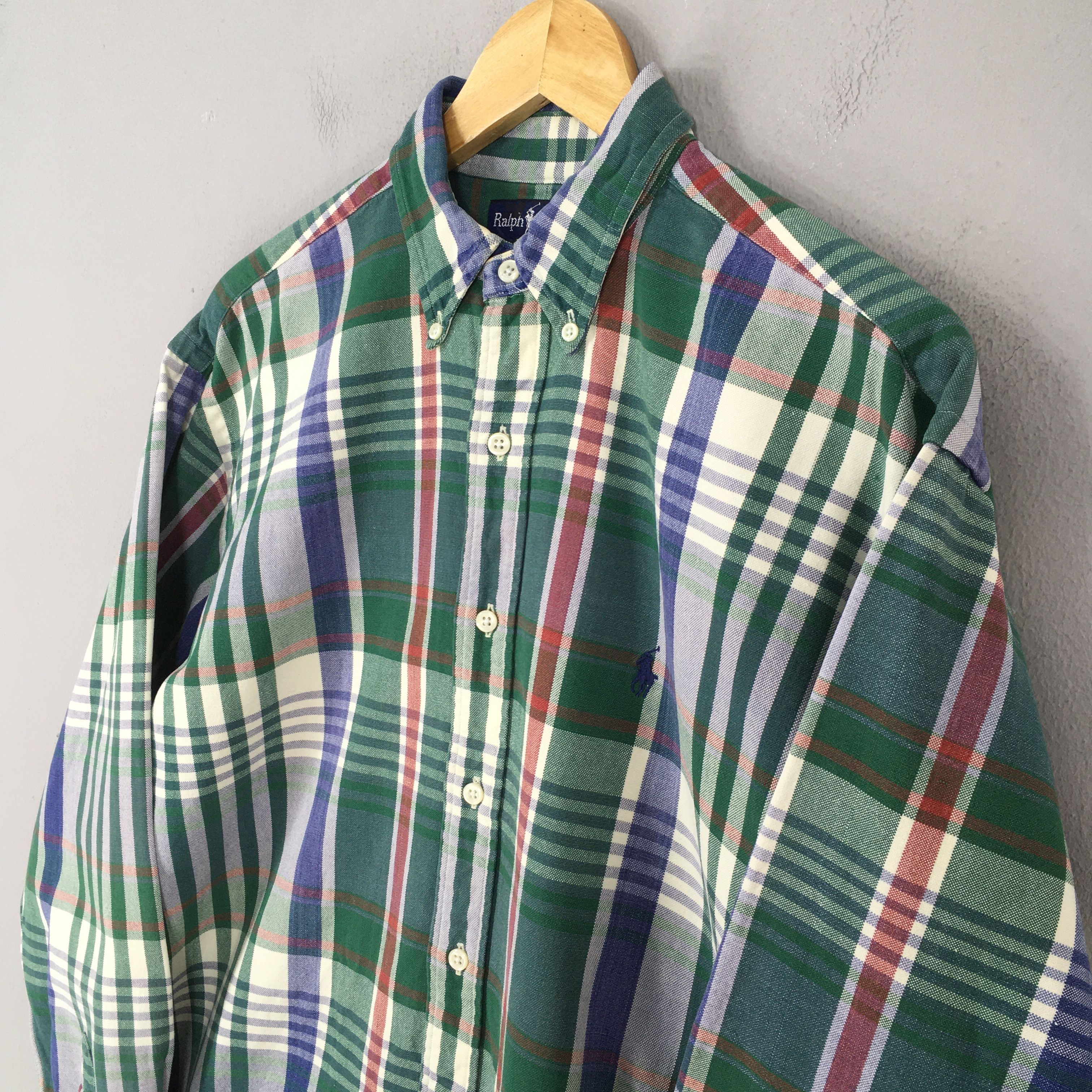 Polo Ralph Lauren Vintage 90s Polo Ralph Lauren Checkered Flannel Shirt Medium Size US M / EU 48-50 / 2 - 3 Thumbnail