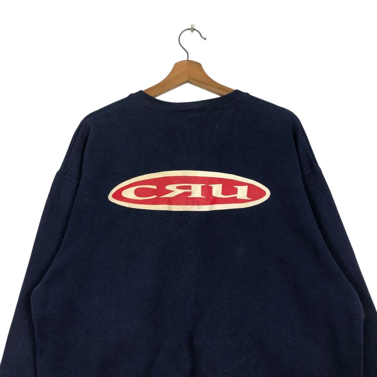 Japanese Brand 🔥VINTAGE SWEATSHIRT CRU MADE IN USA CENTRE LOGO Size US L / EU 52-54 / 3 - 11 Thumbnail