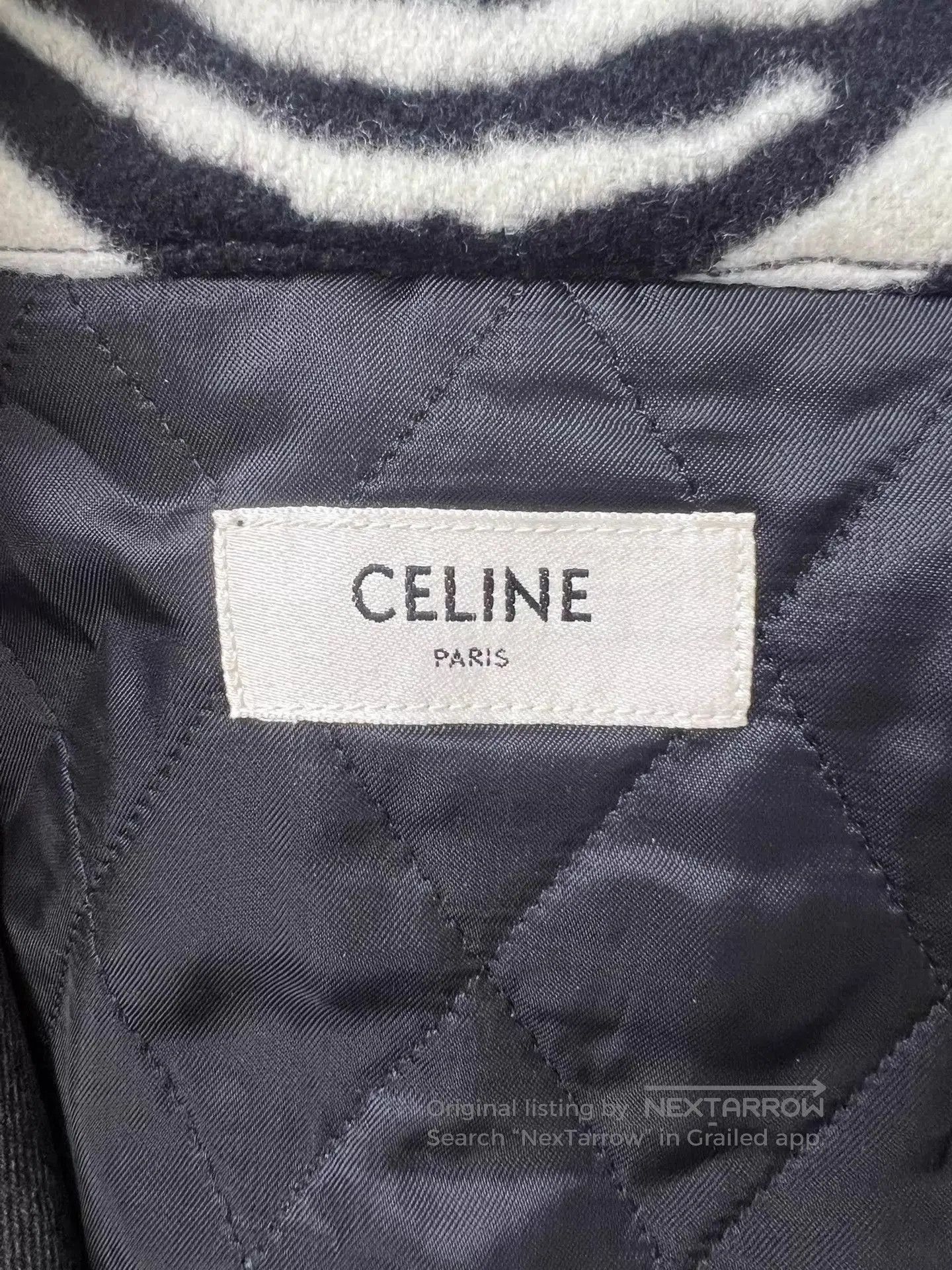 Celine Gray Denim Jacket with Zebra Print Accents. Size US M / EU 48-50 / 2 - 6 Thumbnail