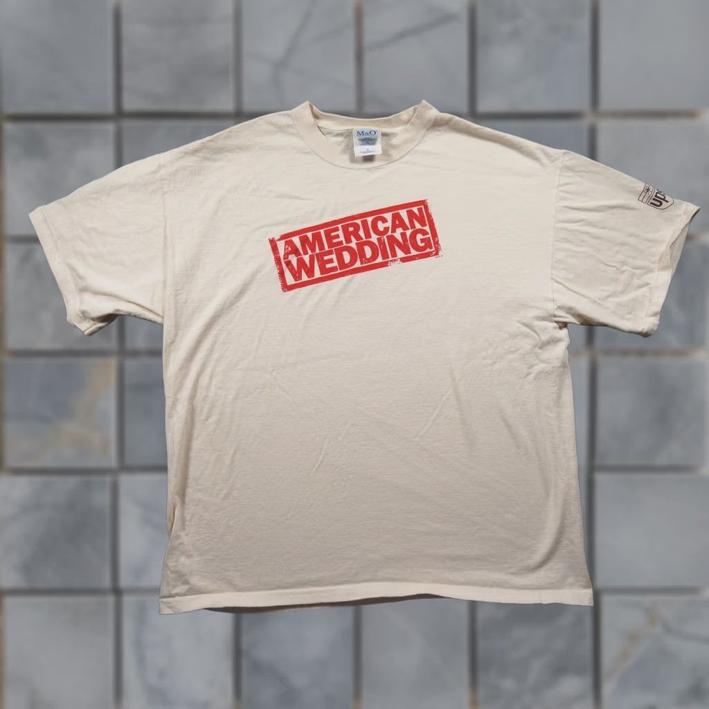 Vintage VINTAGE American Wedding Movie Shirt Mens XL Beige Film Promo Tee Y2K 2003 Size US XL / EU 56 / 4 - 1 Thumbnail
