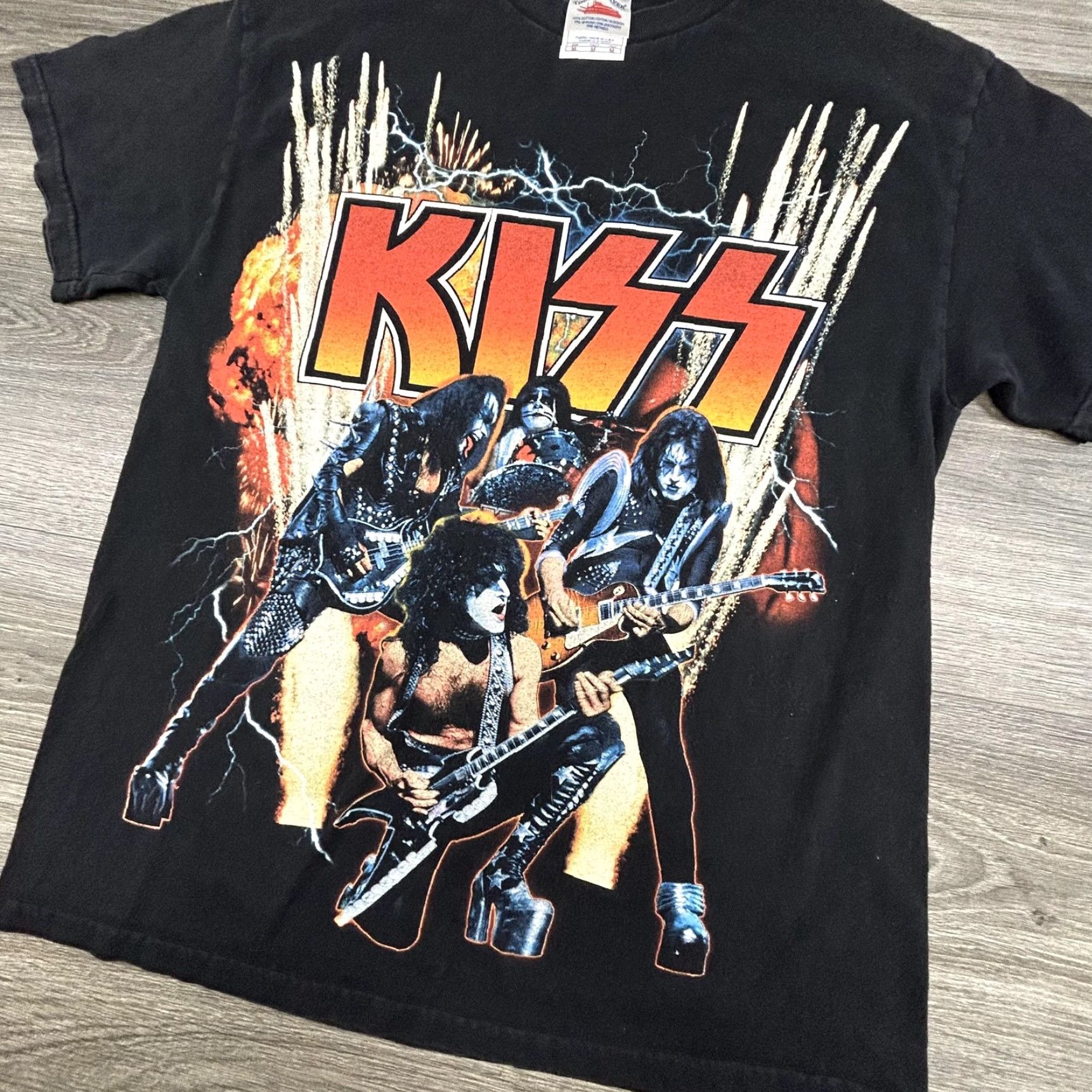 Vintage VINTAGE KISS Shirt Mens M World Domination Tour 2003 2004 Made USA 00s Black Cotton Short Sleeve Crew Neck Graphic Print Size US M / EU 48-50 / 2 - 3 Thumbnail