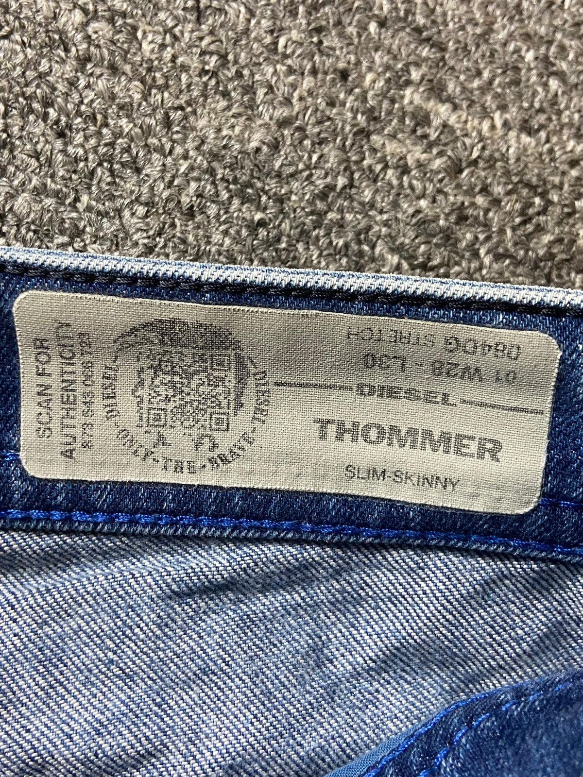 Diesel × Japanese Brand × Vintage Diesel x Thommer Slim Skinny Ripped Denim Jeans (128) Size US 31 - 5 Thumbnail
