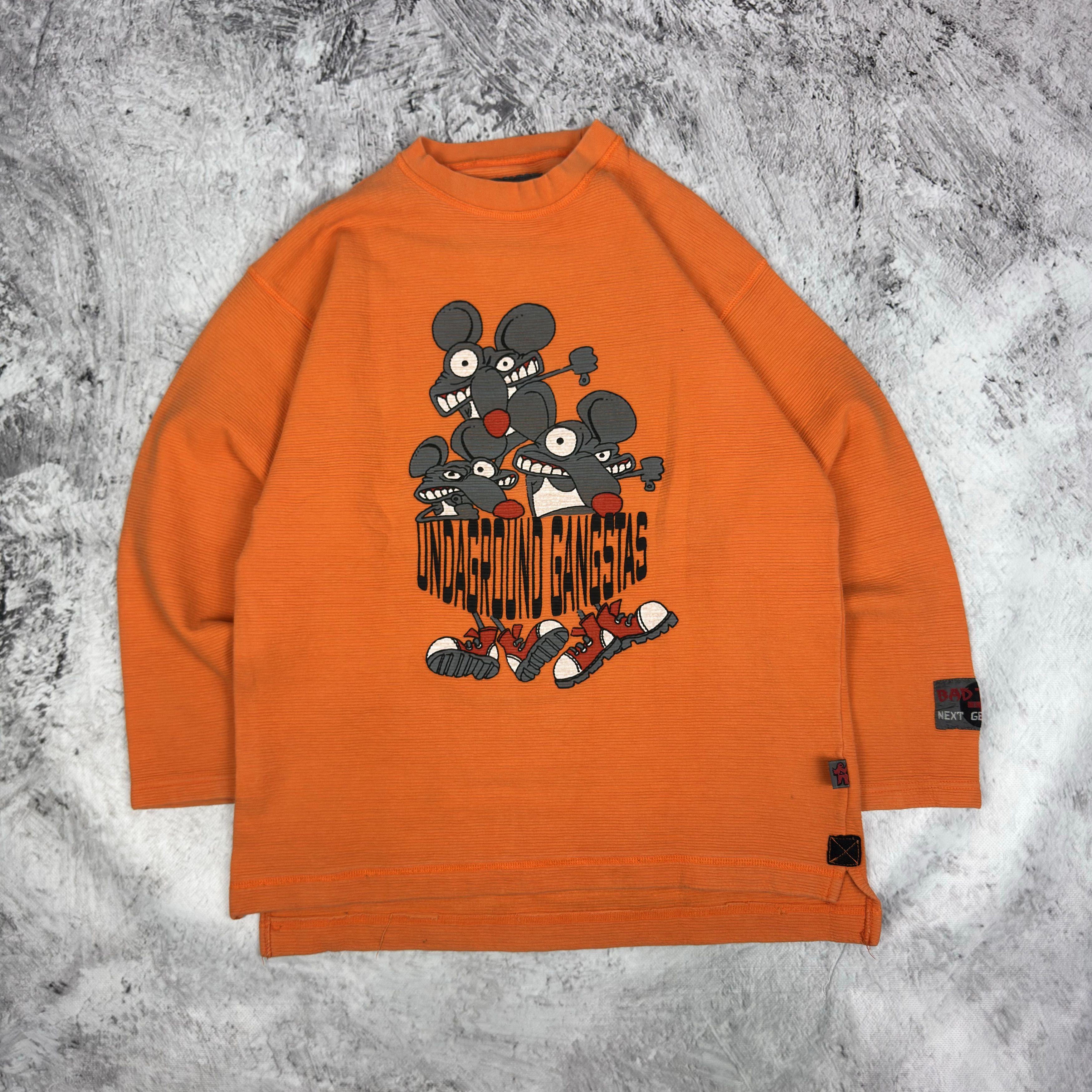 Vintage Bad+Mad Next Generation Undaground Gangstas Sweatshirt Size US S / EU 44-46 / 1 - 1 Thumbnail