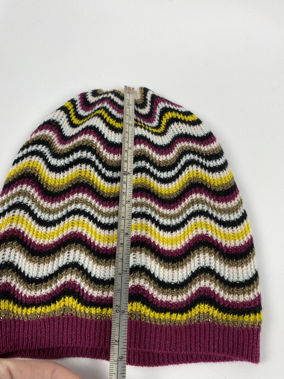 Missoni Missoni Lindex Striped Multicolor Beanie Hat Wool-Acrylic Size ONE SIZE - 11 Thumbnail